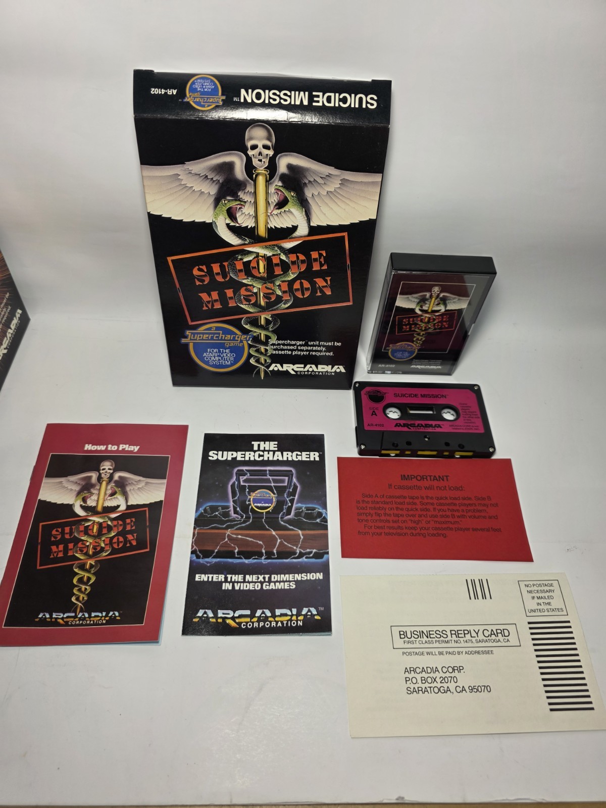 1-7 CIB MINTY Arcadia Starpath Supercharger Games Atari