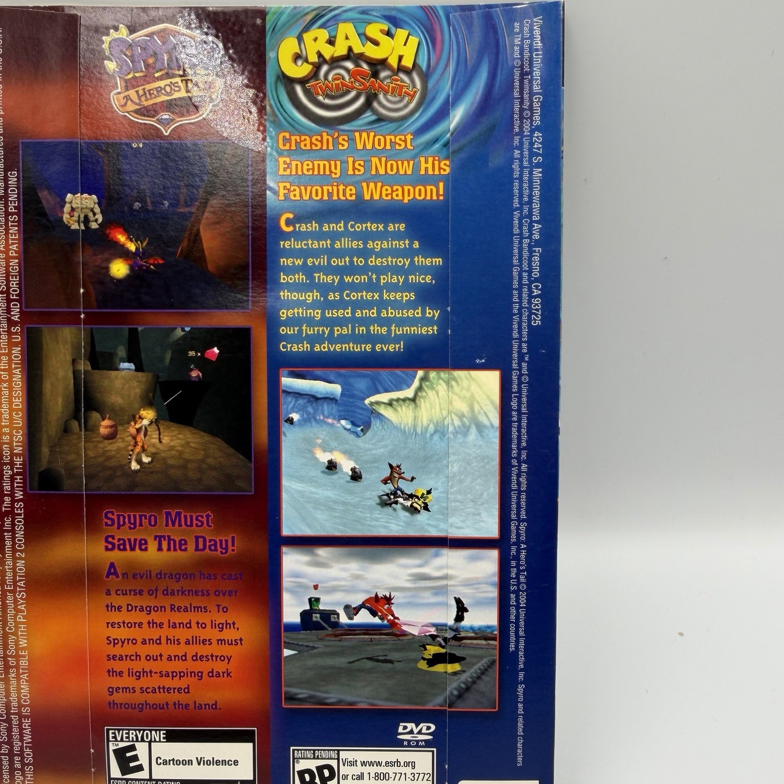 Crash TwinSanity/Spyro A Hero’s Tail E3 2004 Limited Edition Demo PS2 *SEALED*
