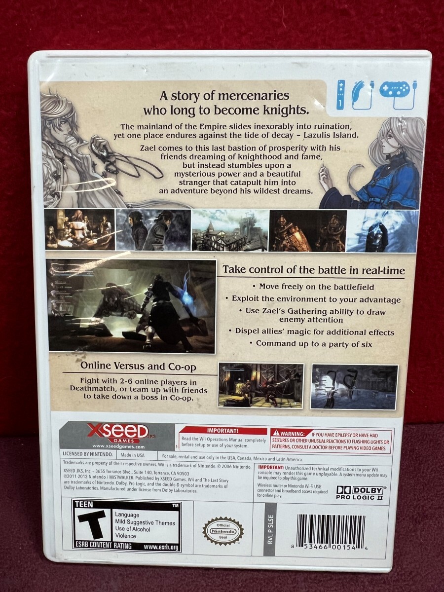 WII THE LAST STORY W/ MANUAL (NLG047655)