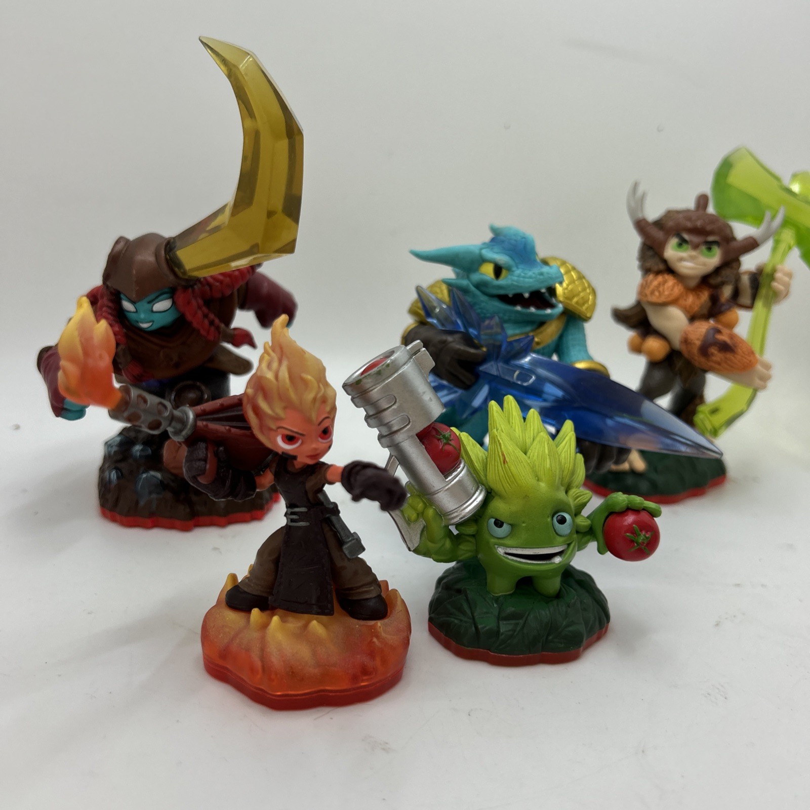 Lot of 5 Skylanders Trap Team: Snap Shot Food Fight Torch Bushwhack Head Rush