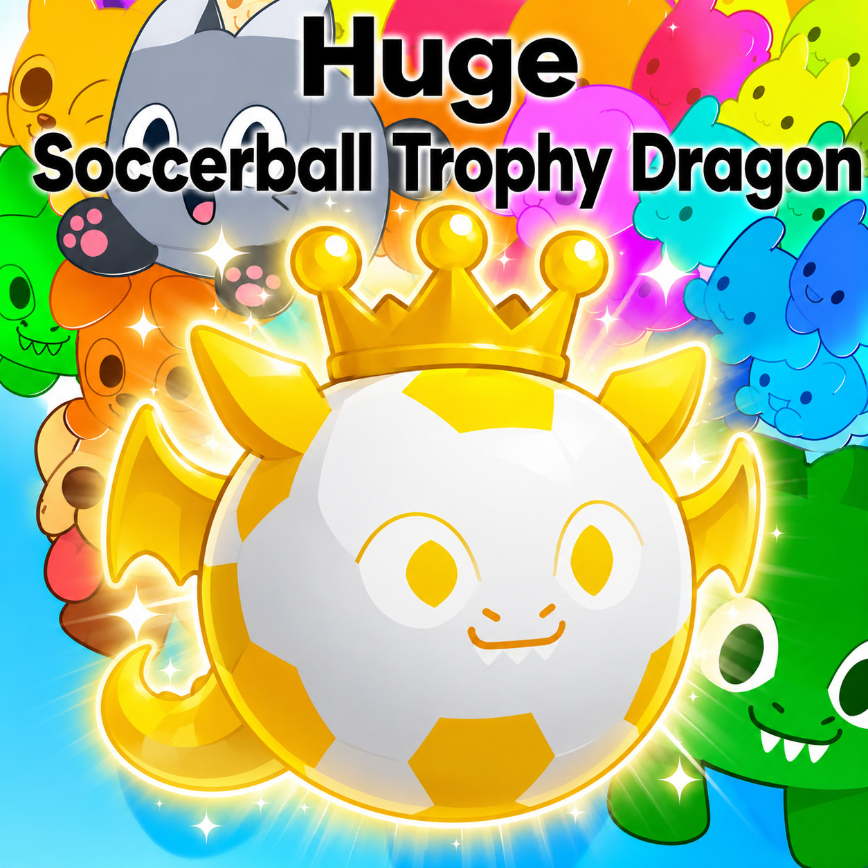🔥💎Huge Soccerball Trophy Dragon💎🔥PET SIMULATOR 99 – CHEAPEST!⚡💸