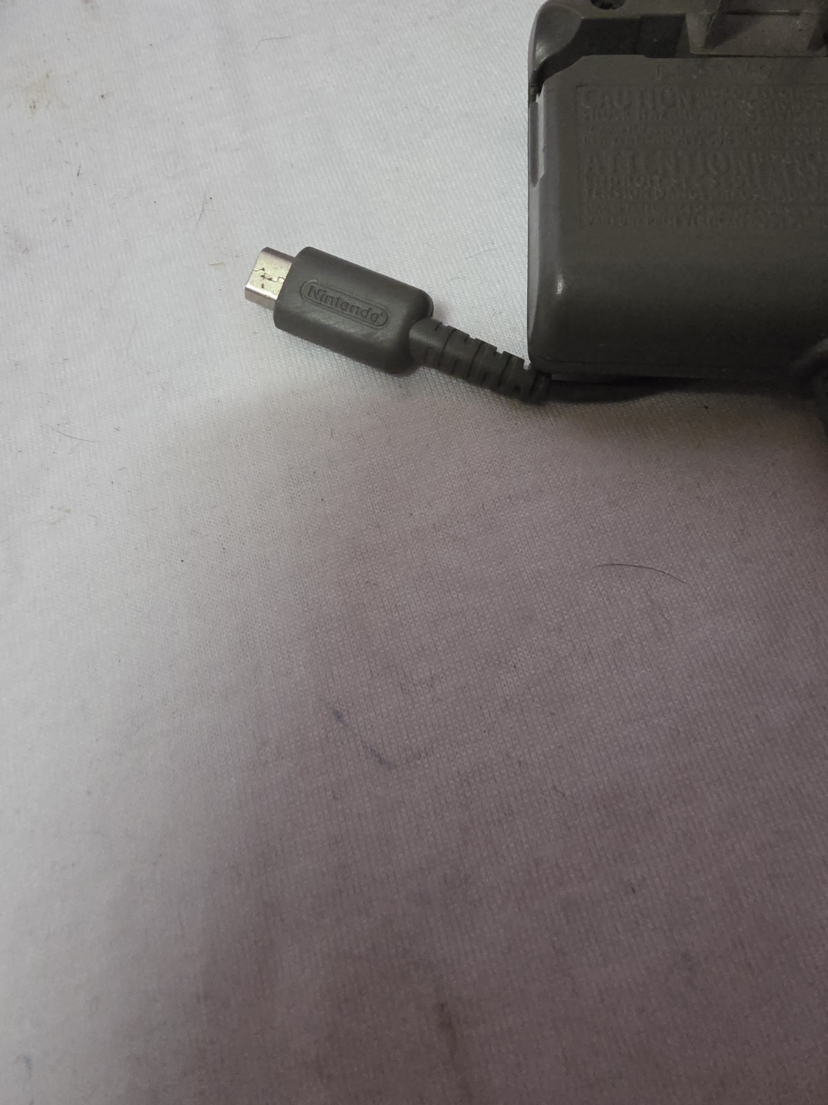 Oem Nintendo AC Adapter Power Cord USG-002 D151140. Grey. Tested Working