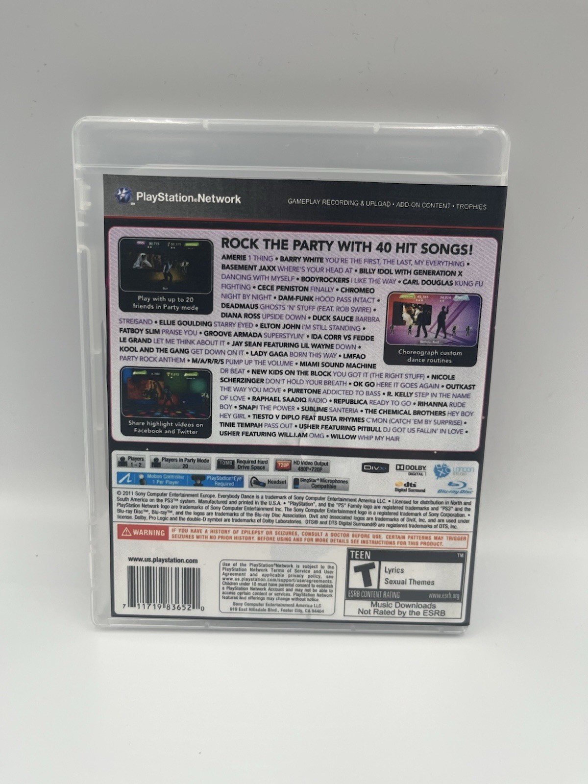 Everybody Dance PS3 – No Manual, Not Original Case