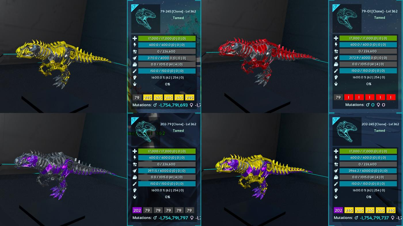 TEK Giganotosaurus 1600 DMG Clone TOP STATS Ark Survival Ascended Official PVE