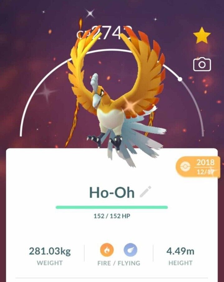 Shiny Ho-oh In Year 2019 Guaranteed lucky – TRADE – Read description