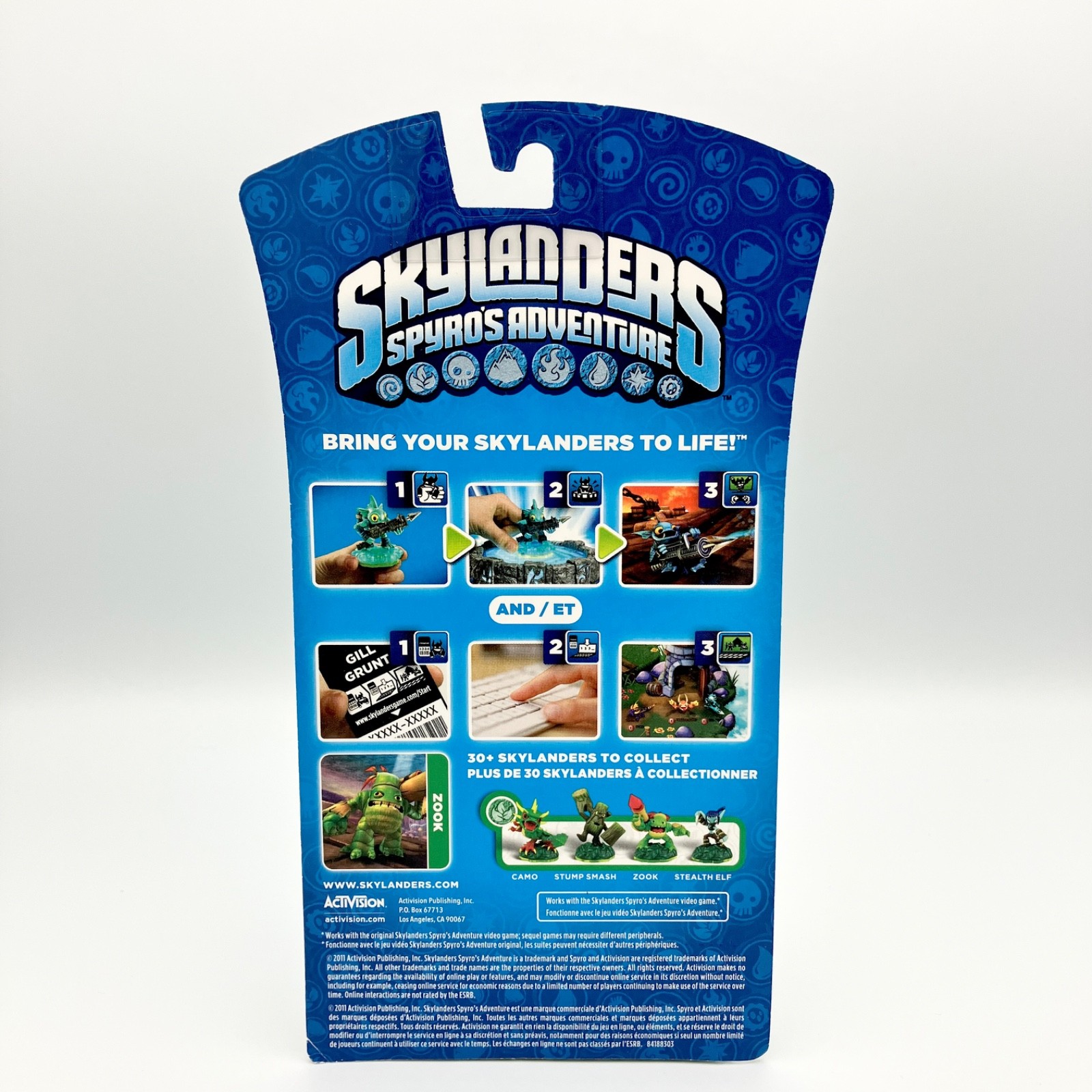 Skylanders Spyros Adventure Zook Figure Character NIB Activision Partial Seal