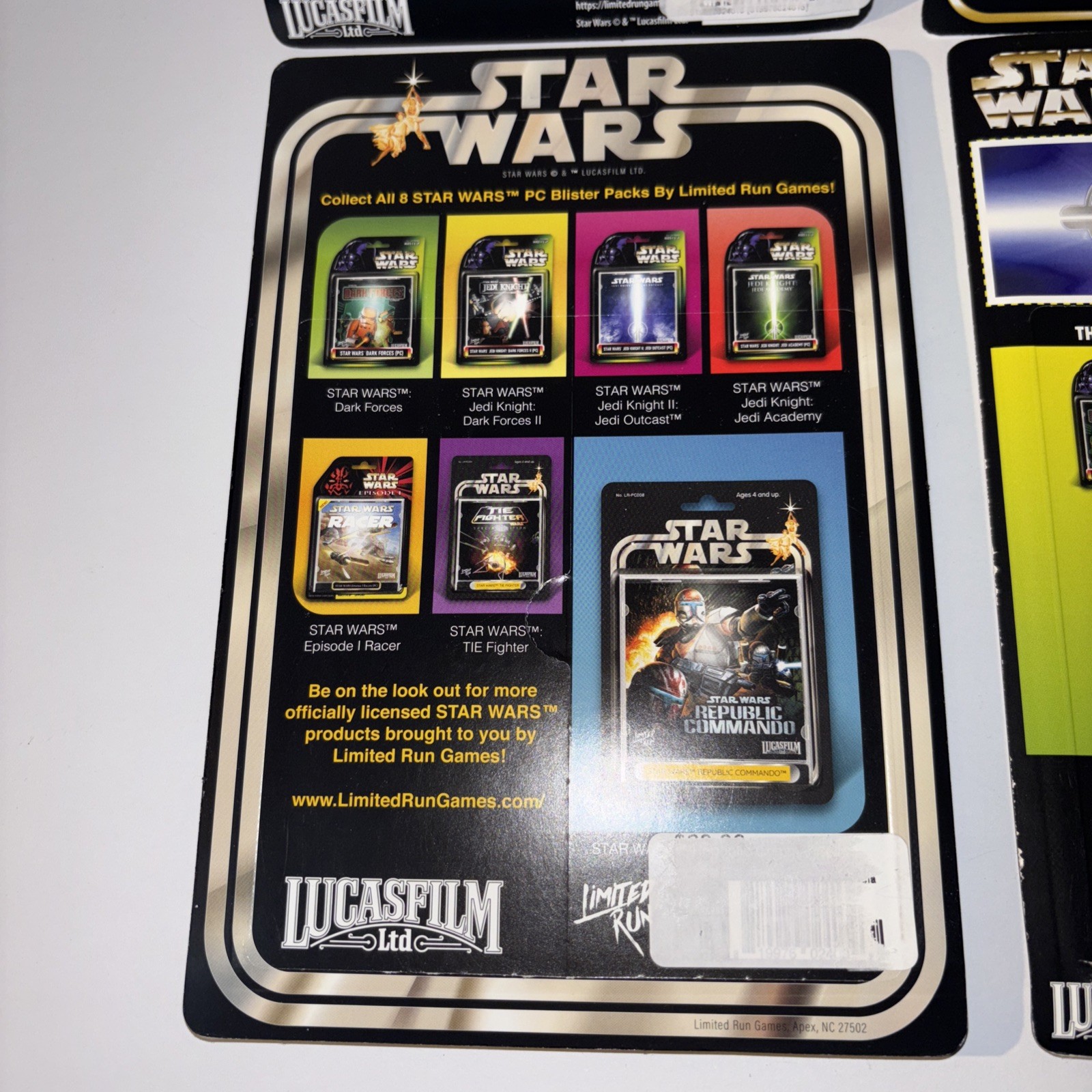 LOT OF 4 STAR WARS PHYSICAL PC LIMITED RUN GAMES CLASSIC EDITION X-WING NEW JEDI