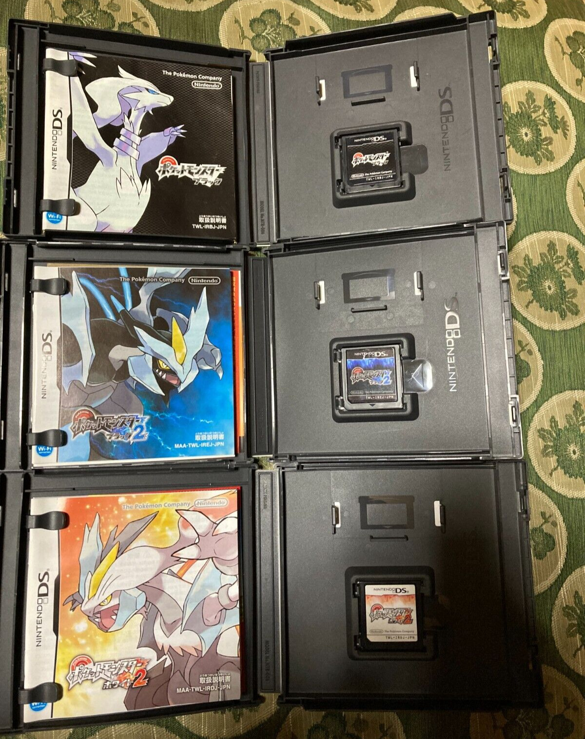 Pokemon Black 1 2 White 1 2 Diamond Gold Silver Platinum Pearl Nintendo DS Japan