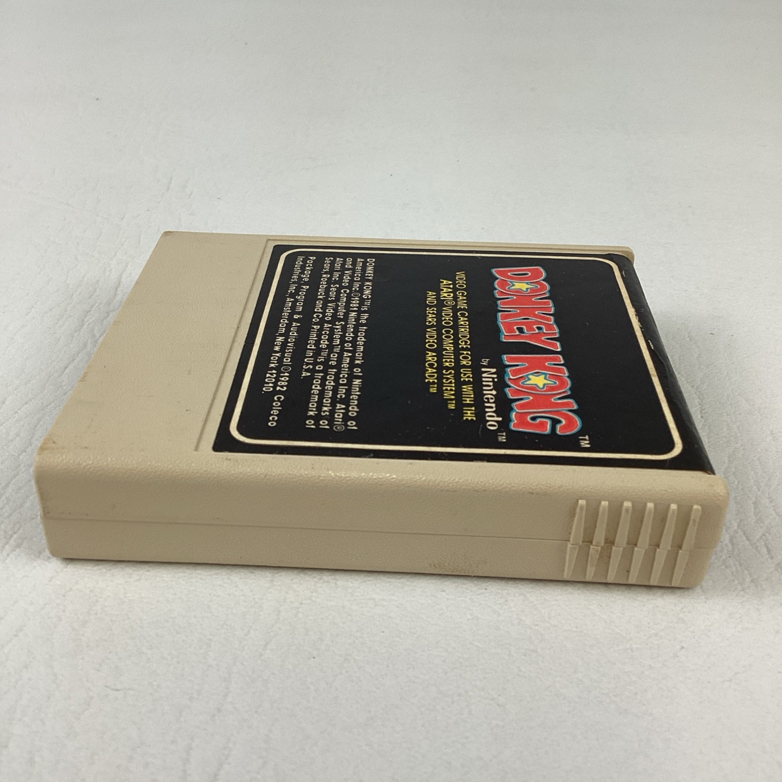Atari 2600 Nintendo Donkey Kong Video Game Cartridge Vintage 1982 Retro TESTED