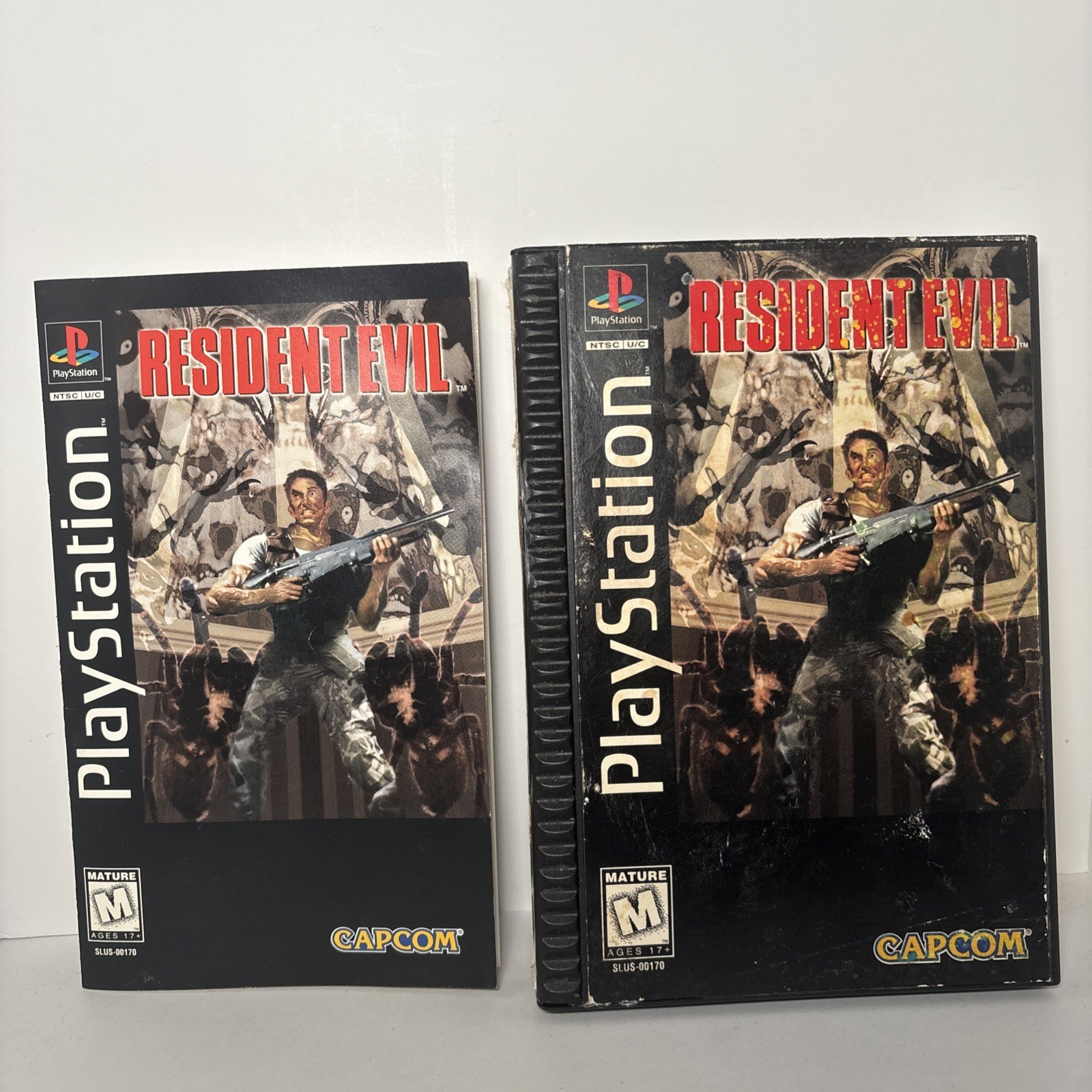 BOX ONLY Resident Evil Sony PlayStation 1 Long Box and Manual NO GAME AS IS READ