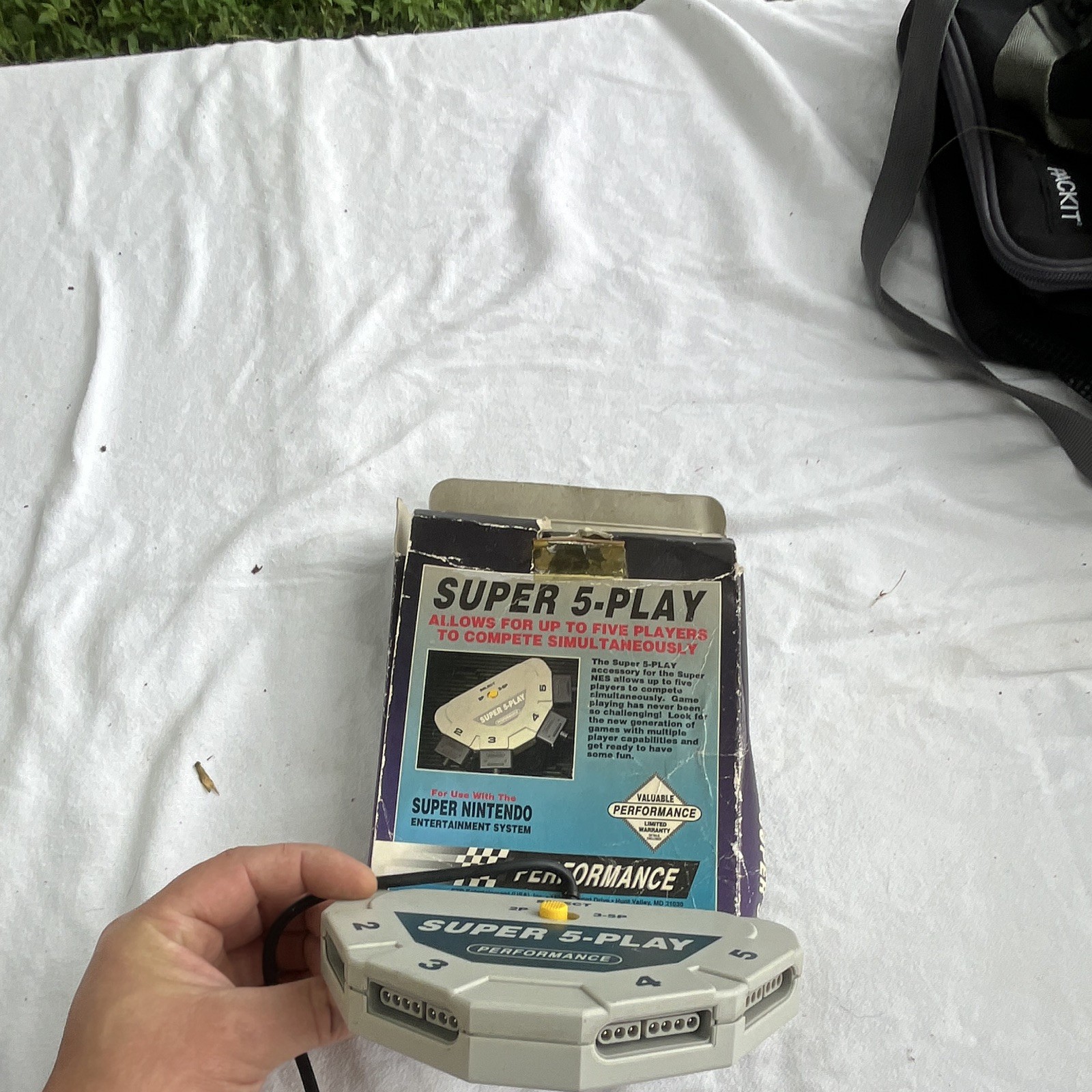 Performance Super 5-Play Multitap for Nintendo SNES Wired Gray P-350