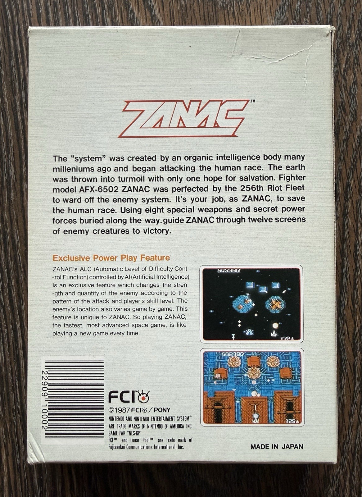 Zanac FIRST PRINT 5-Screw Complete in Box CIB (Nintendo NES 1987) Combine Ship🔥