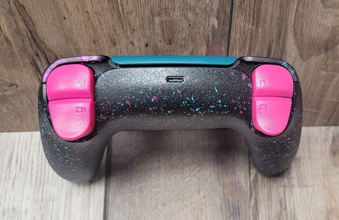 PLAYSTATION/PS5 CUSTOM MULTI COLOR SPLATTER & TEXTURED CONTROLLER💗