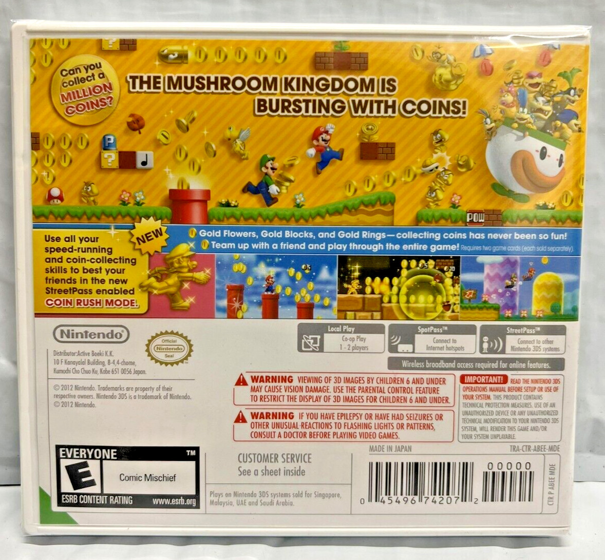 New Super Mario Bros. 2 & 3D Land & Maker 3DS Brand New Game Bundle (Sealed)