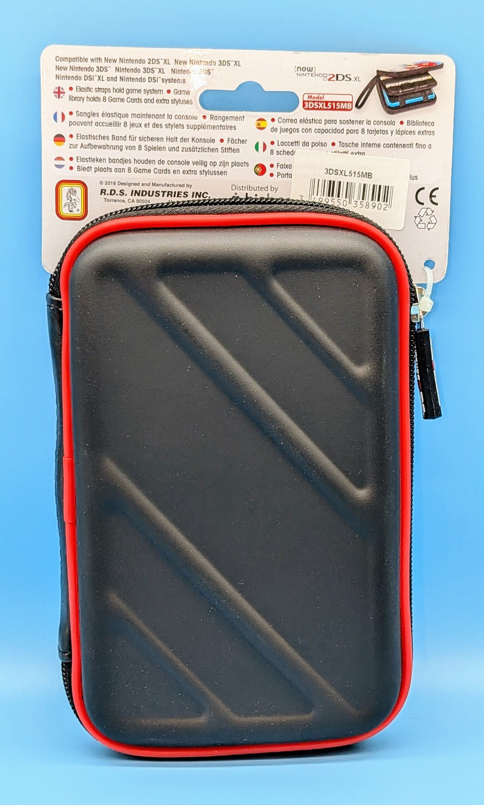 Nintendo 3DS/2DS XL RDS Game Traveler Super Mario Carrying Case DSi 3DSXL515MB