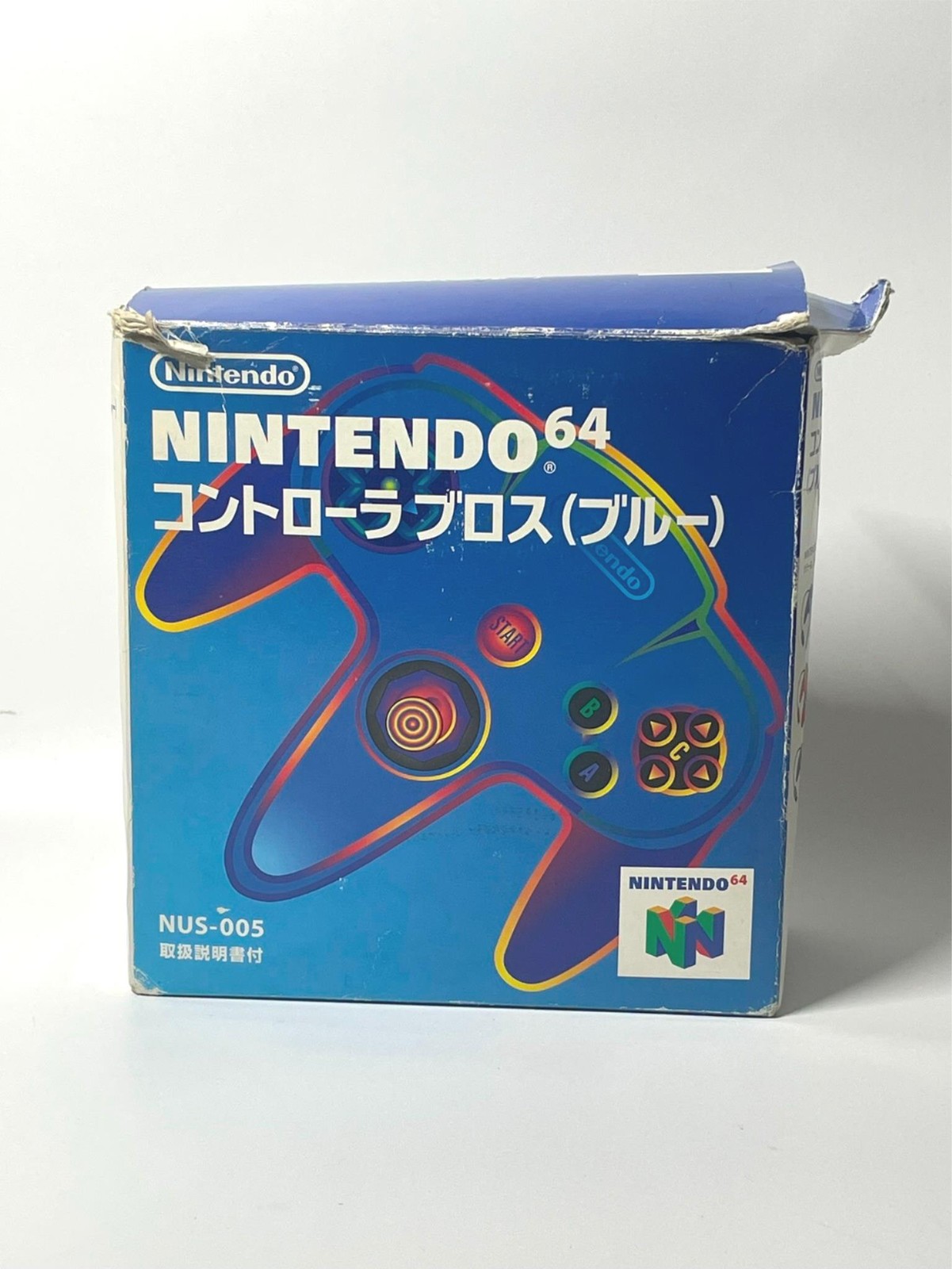 Nintendo 64 Lot Official Blue Controller NUS-005 +Mario Party 1 2 3 & Kart Japan