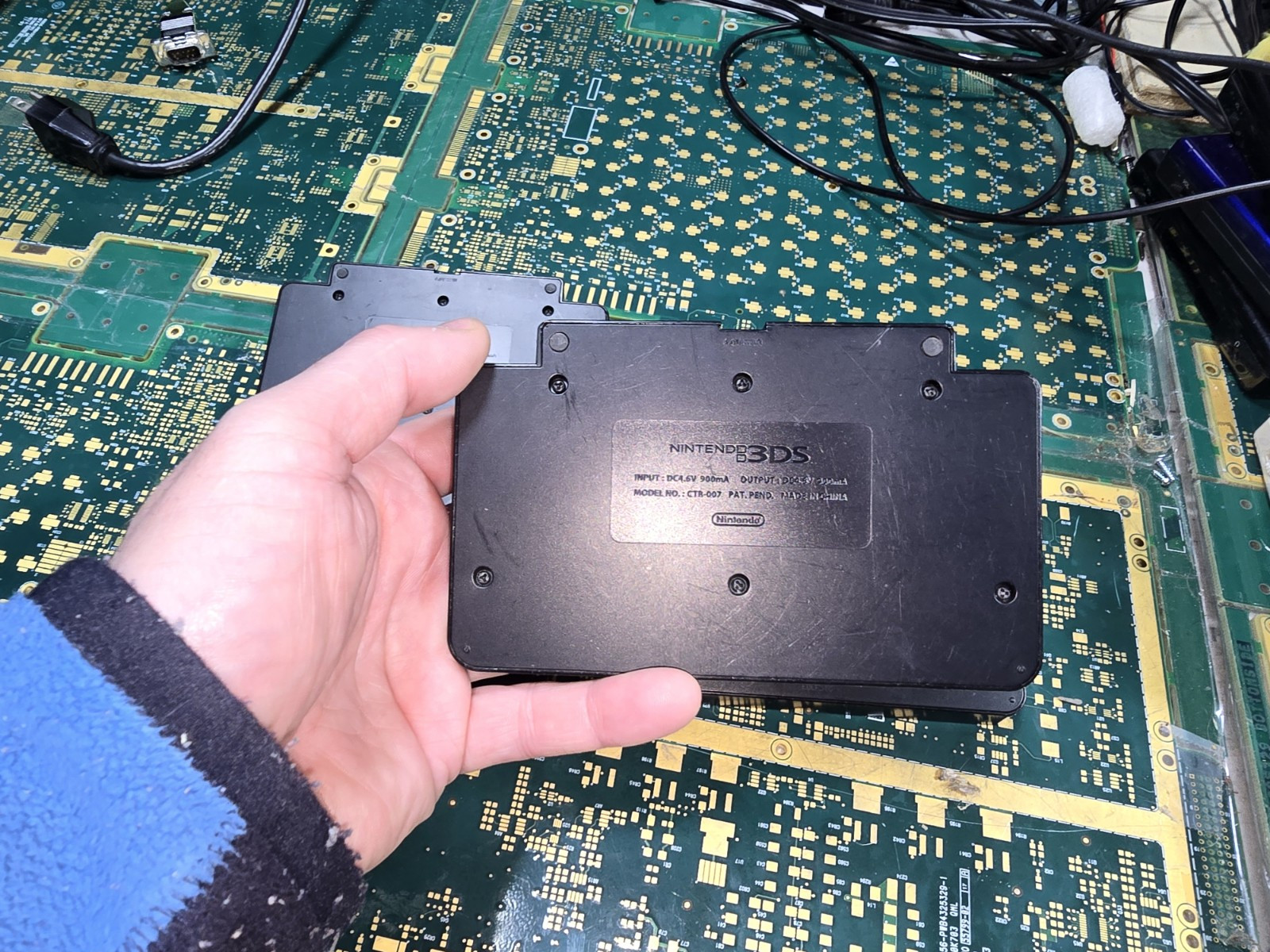 Nintendo 3DS Battery UNTESTED-PARTS-4-Charging Dock Cradle Base Black CTR-007