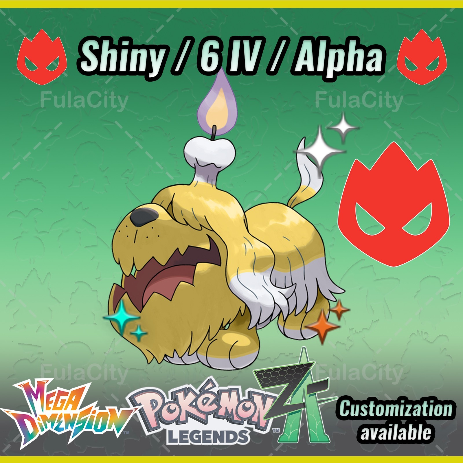 Greavard ❗❗❗ Alpha Shiny ❗❗❗ Pokemon Legends ZA ⚫ 6 IV 🟢 @ Any item
