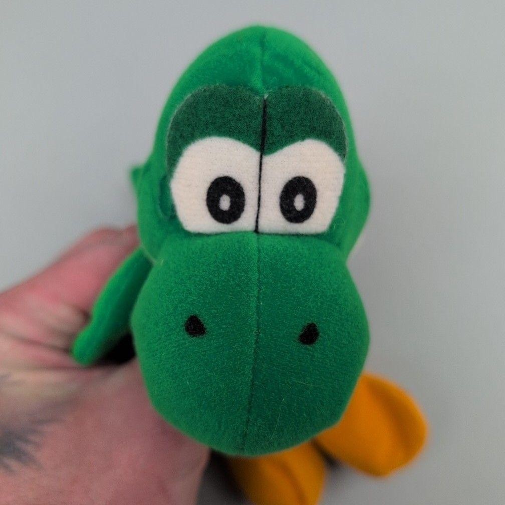 1997 Yoshi Green Plush Doll BD&A Super Mario Stuffed Toy Nintendo Collectible