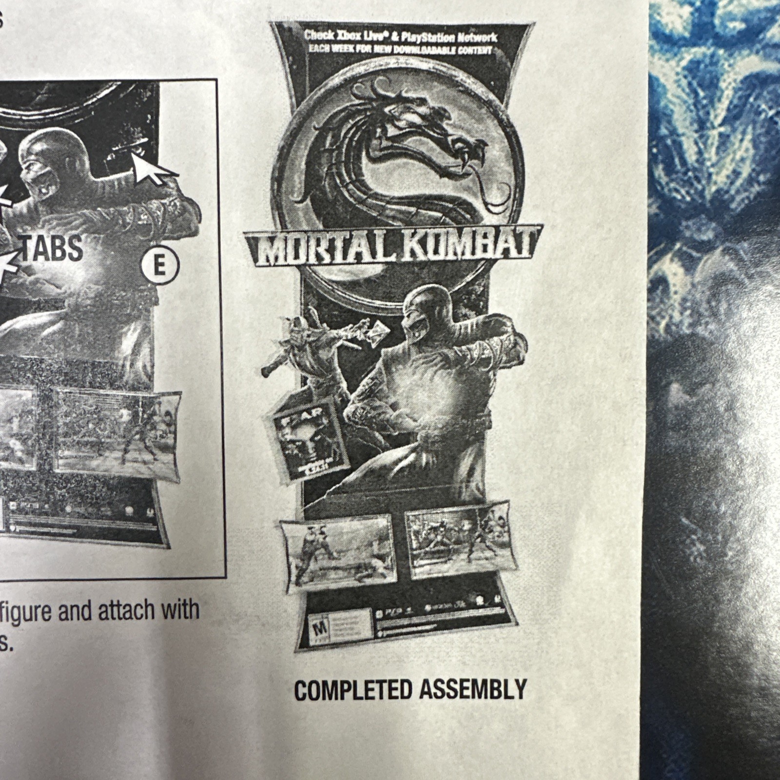 Unassembled Brand New Mortal Kombat 9 Store Display standee See Pictures Read