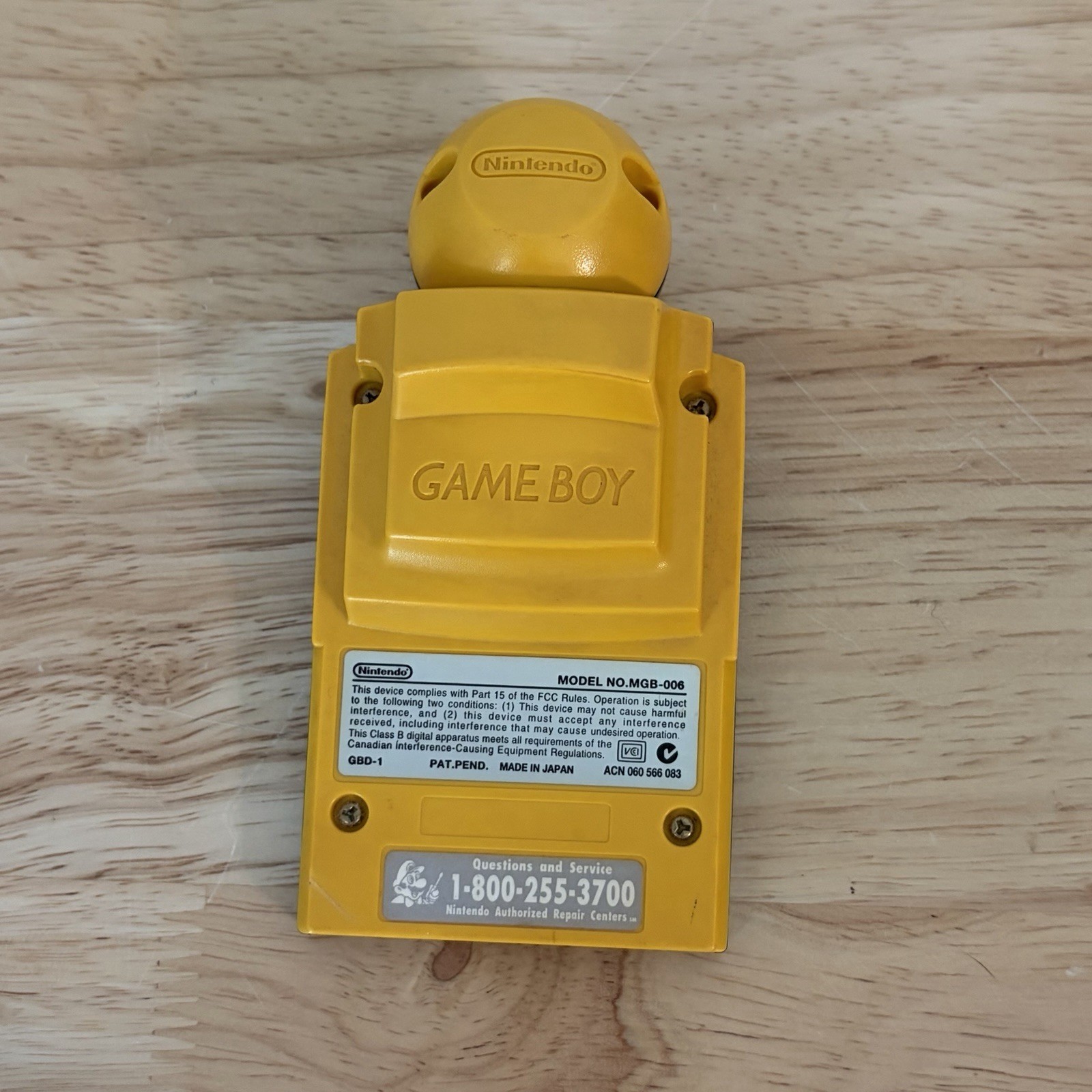 Nintendo Game Boy Camera Yellow Gray MGB-006 Tested