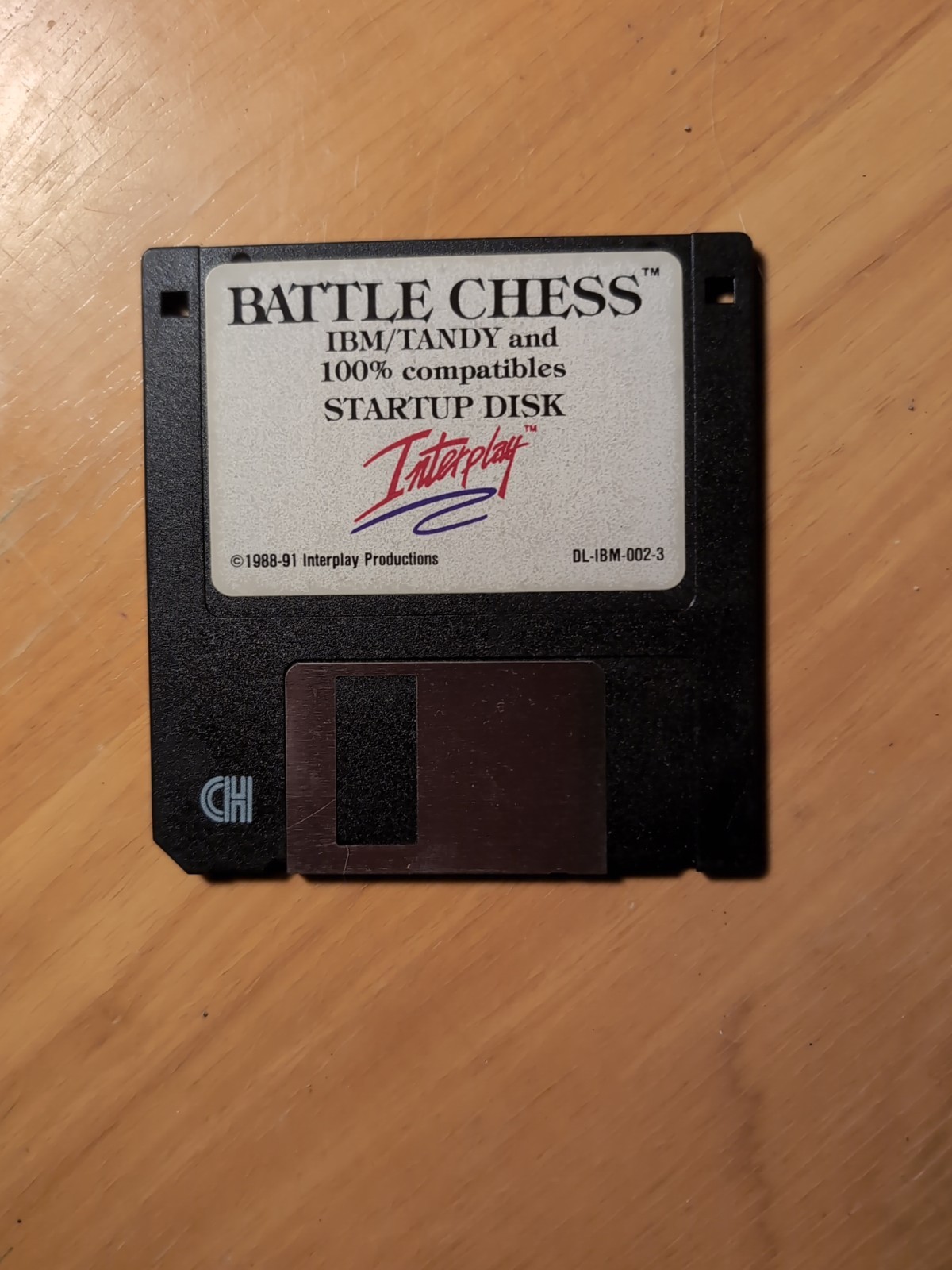 Vintage IBM /Tandy Game: Battle Chess. 1 Start-up Disk Incomplete: Interplay