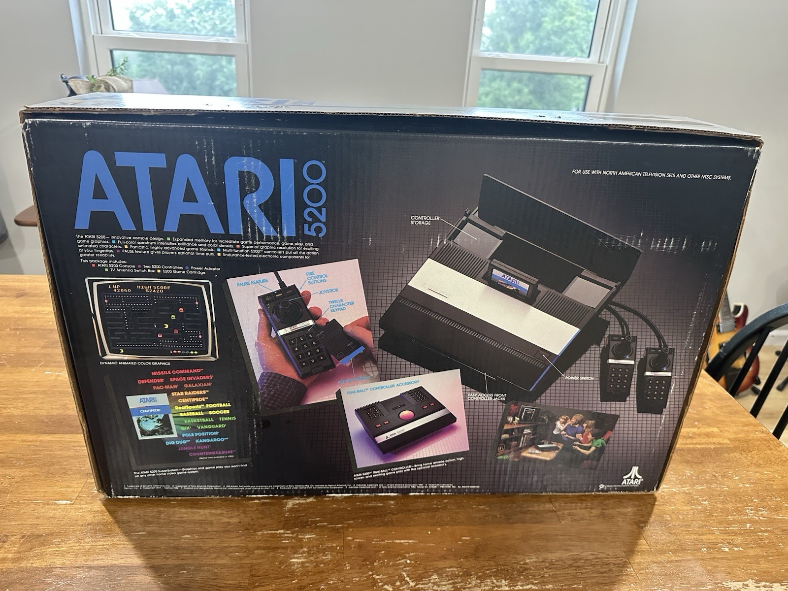 Atari 5200 console in Box with manual & original Pac-Man TESTED Great Condition