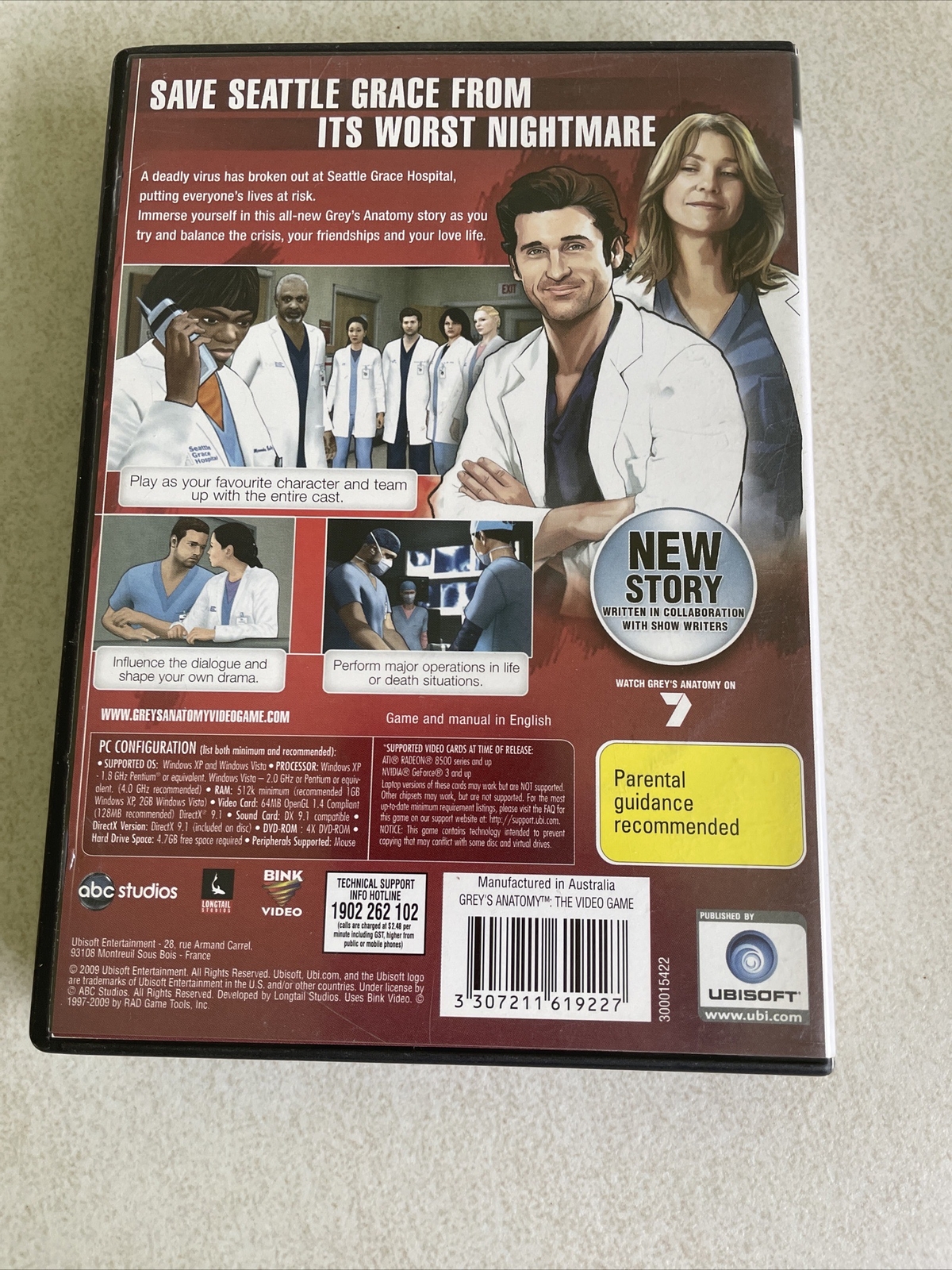 GREY’S ANATOMY Pc Game GREY’S ANATOMY Tv Show GAME Medical Game MEDICAL DRAMA Pc
