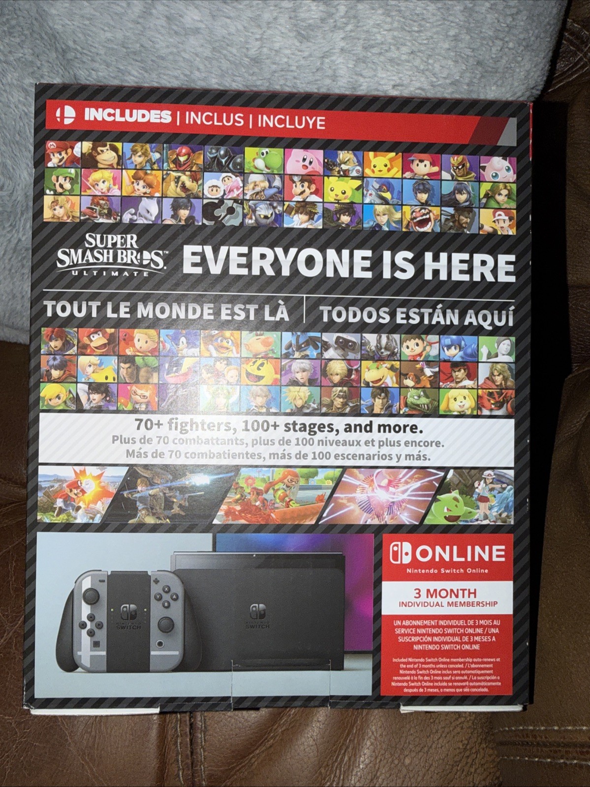 Nintendo Switch (OLED Model) Super Smash Bros. Bundle 64GB Console NEVER OPENED