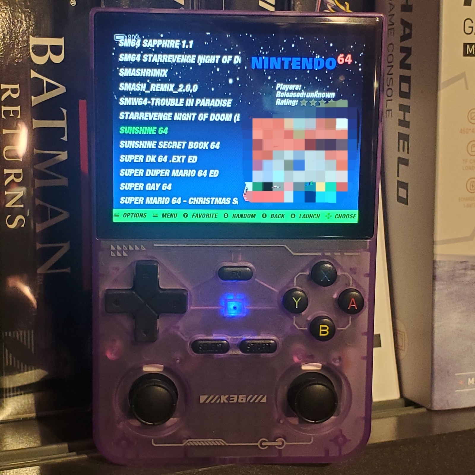 KINHANK K36 Retro Handheld Video Games Console. NEW 2026. UPGRADED. ARK OS 128G