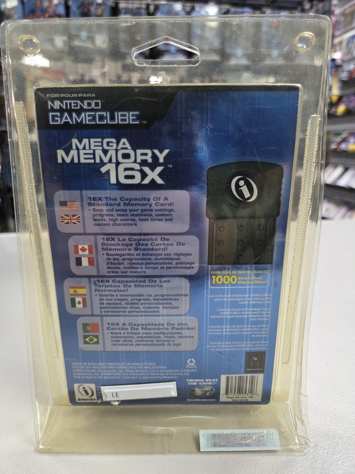 Mega Memory 16X (64Mb) Gamecube Memory Card by Interact Nintendo SEE PICTURES