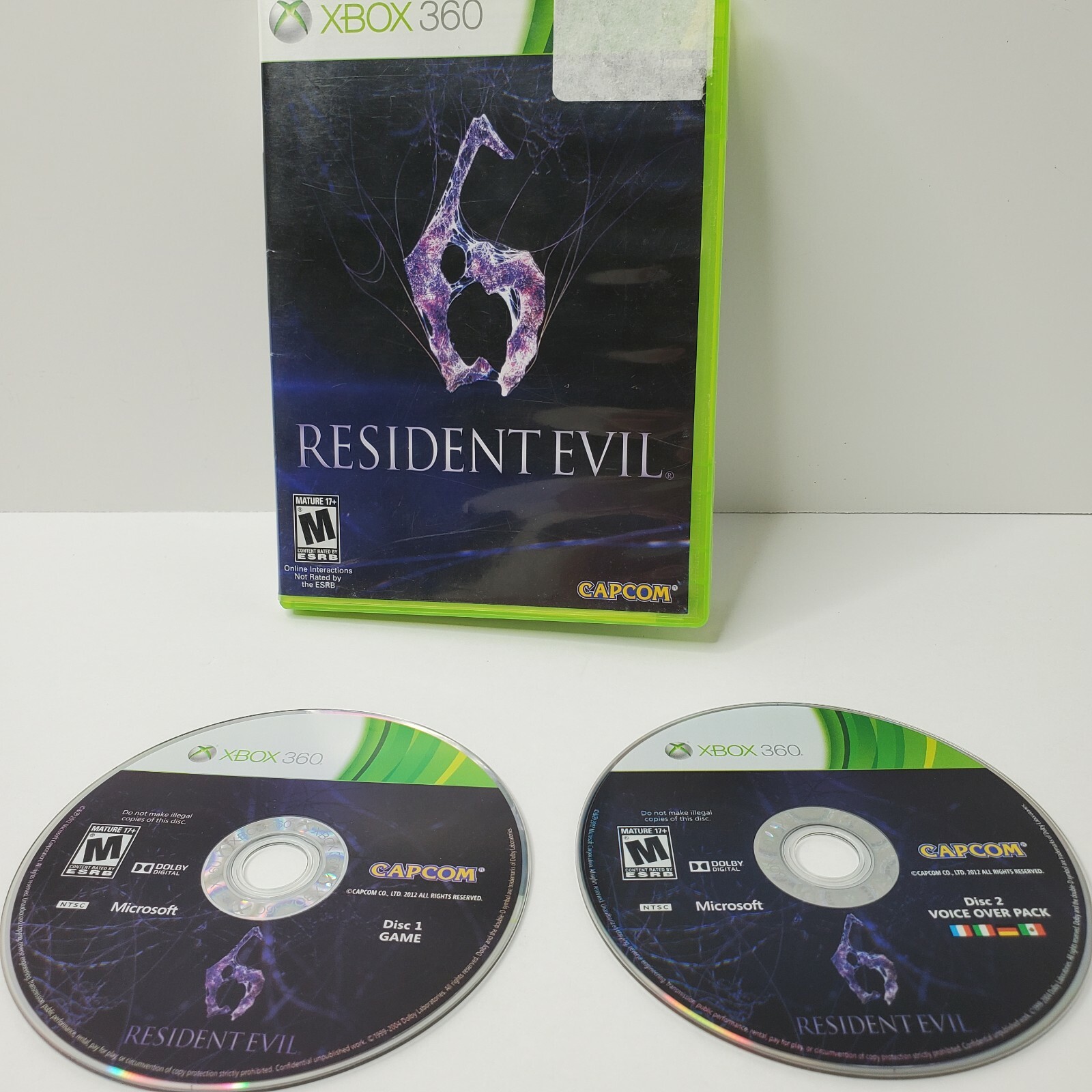 Resident Evil 6 (Microsoft Xbox 360, 2012, 2-Disc Set)