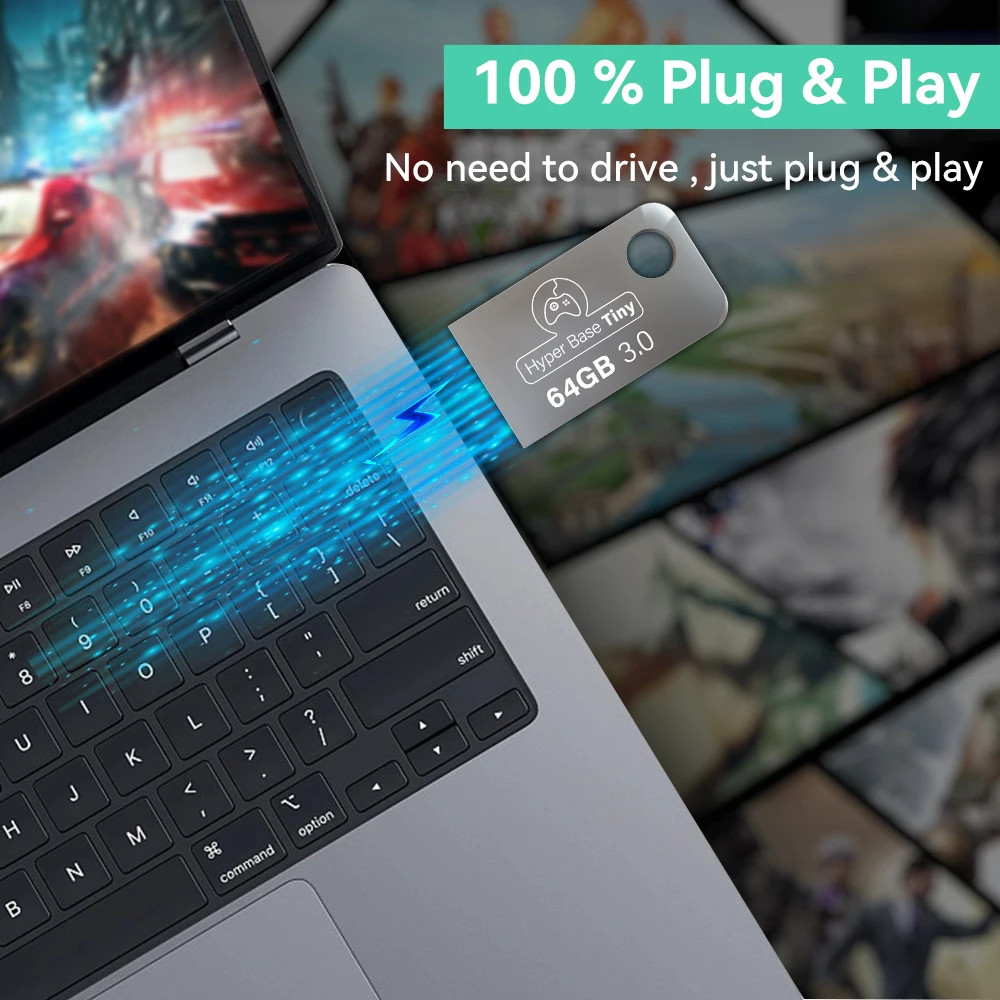 64GB Portable USB 3.0 Game Hard Disk for Retro Gaming