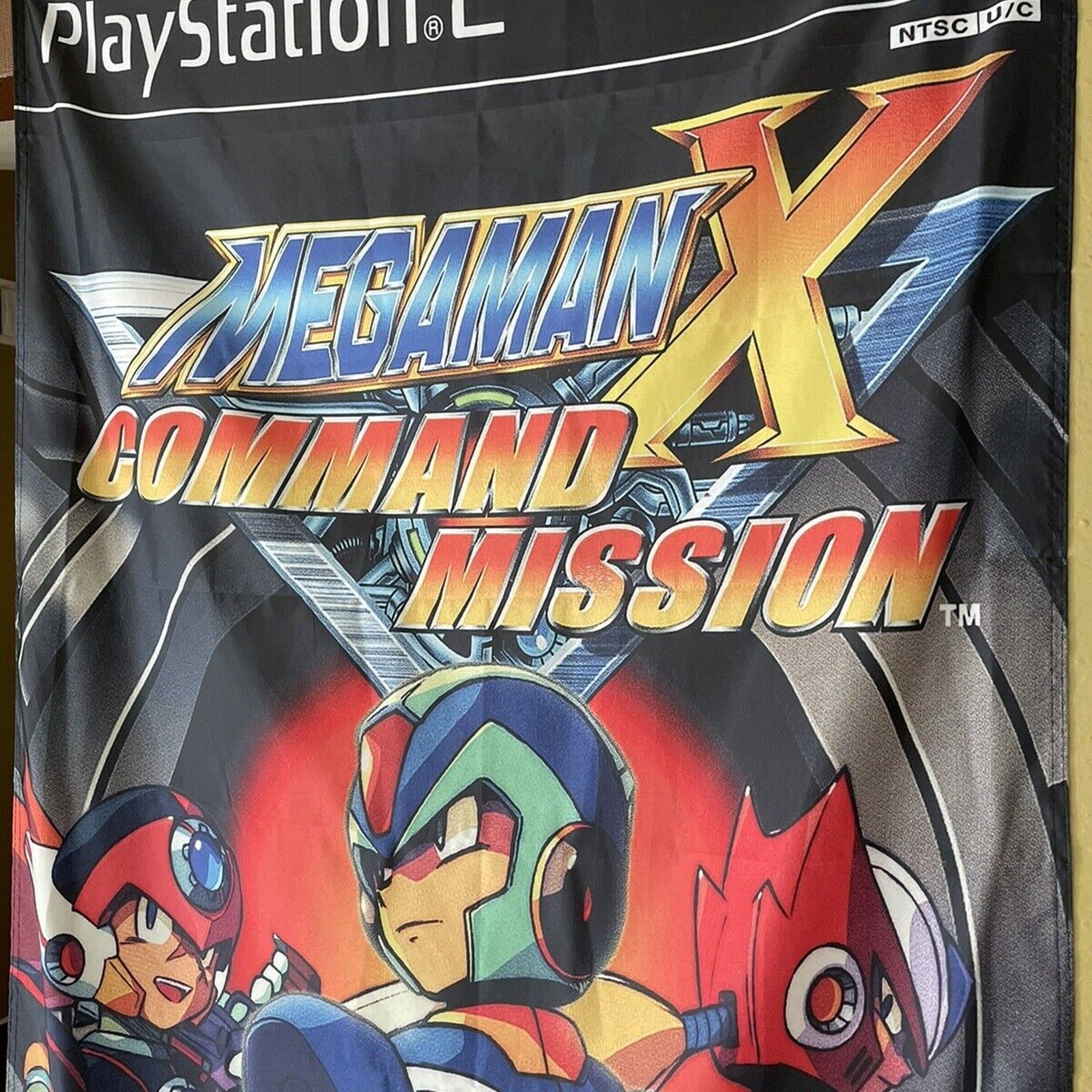 Mega Man X Command Mission 5′ Flag Banner Sony PS2 PlayStation 2 Capcom 2004