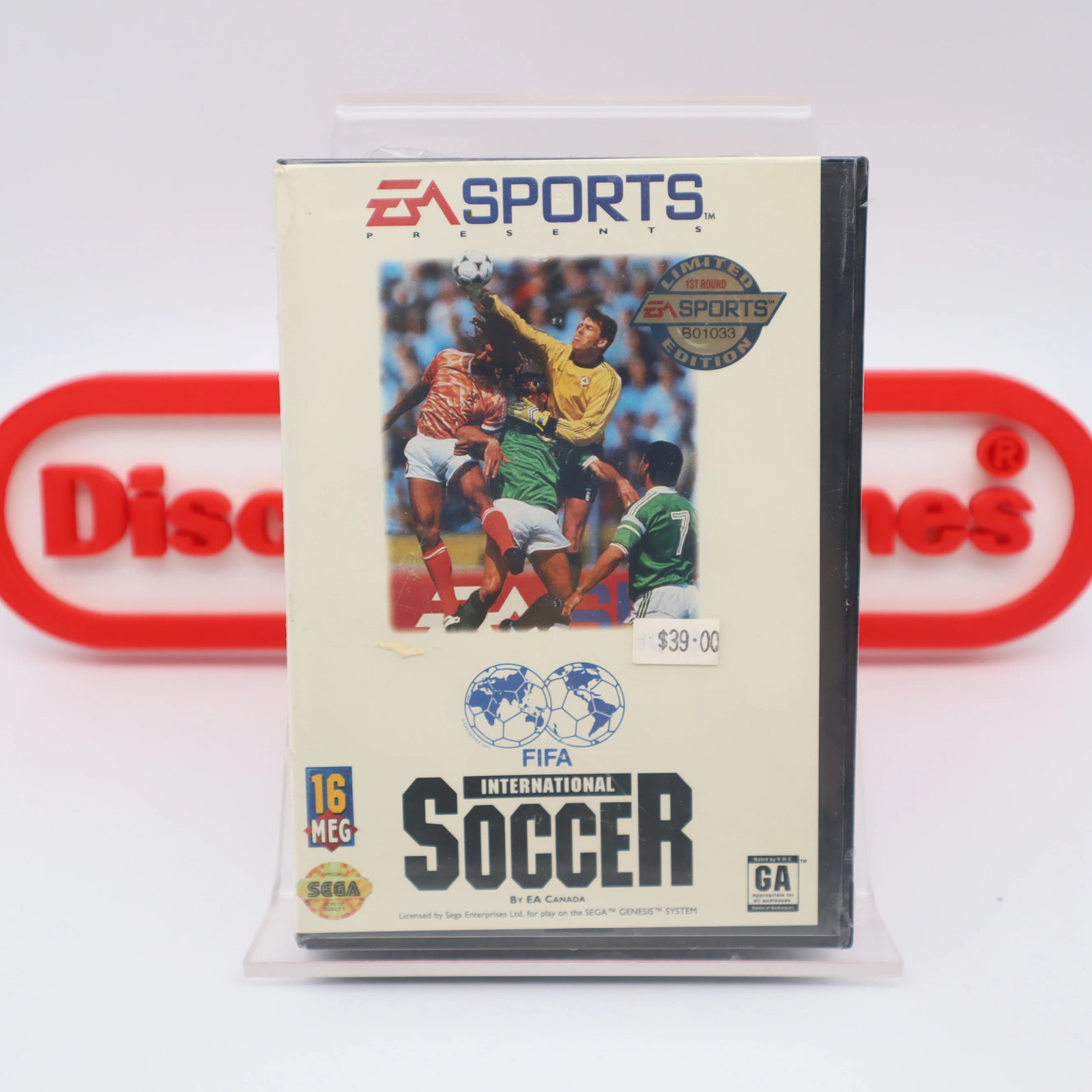 Sega Genesis FIFA INTERNATIONAL SOCCER – EA LIMITED ED 1ST ROUND! NEW & Sealed!