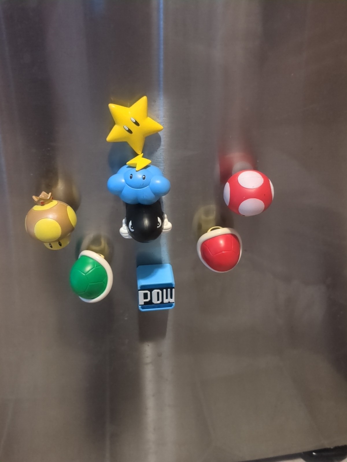 2008 Nintendo Super Mario Kart Wii Magnet Figure FULL Set POW Mushroom Cloud