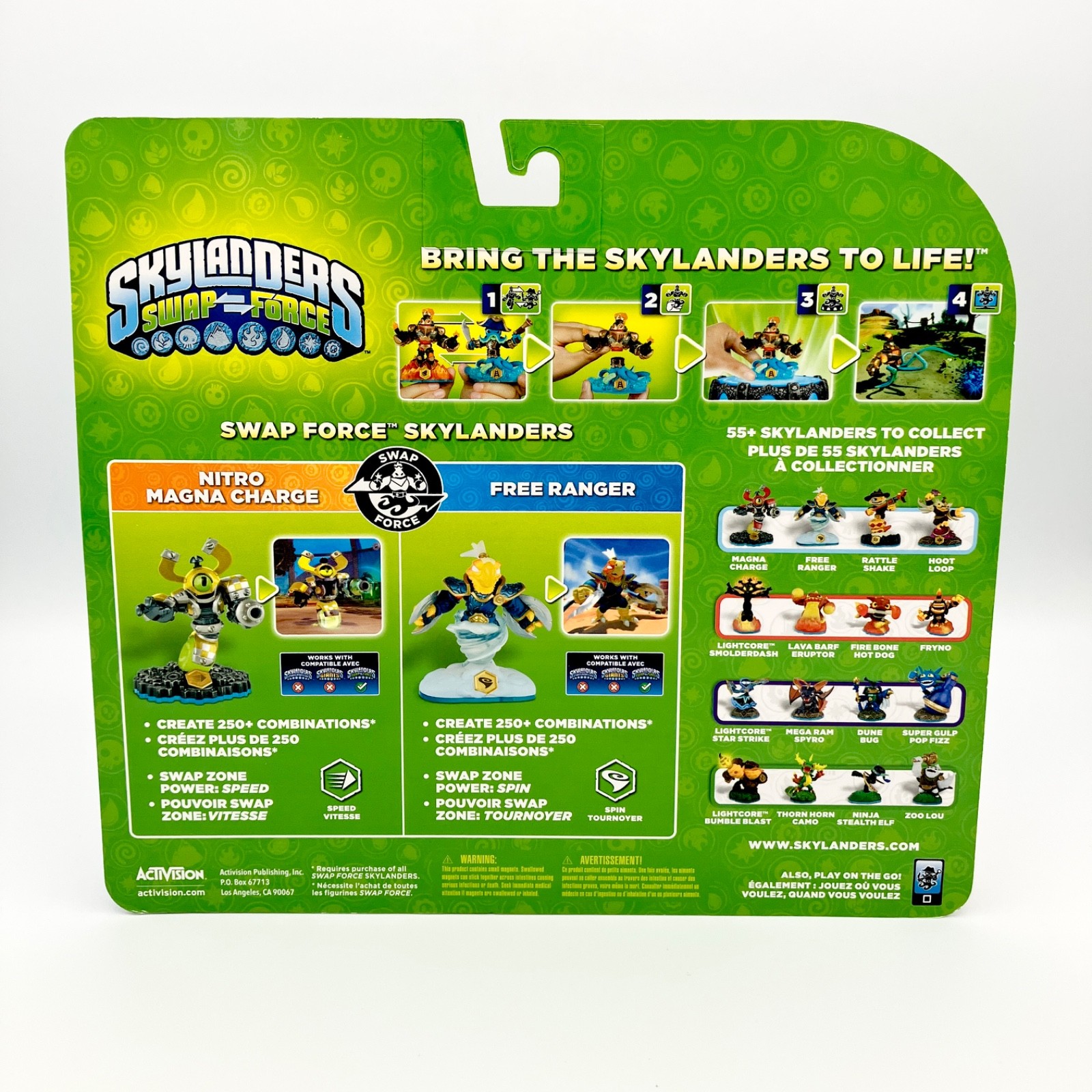 Skylanders Swap Force Nitro Magna Charge Free Ranger Combo Pack NEW SEALED