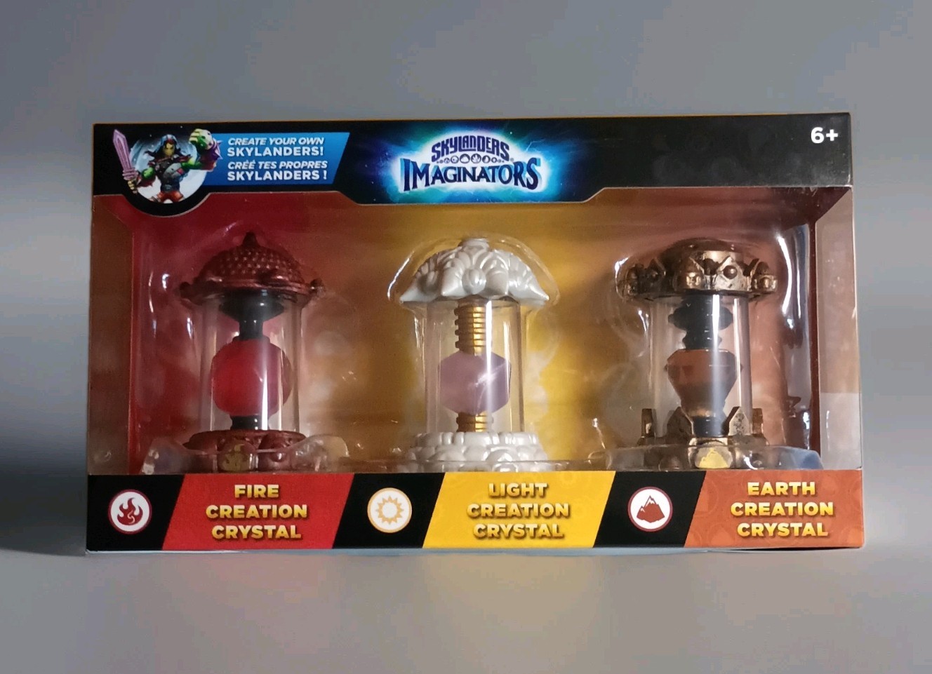 skylanders imaginators fire creation light creation earth creation crystals new