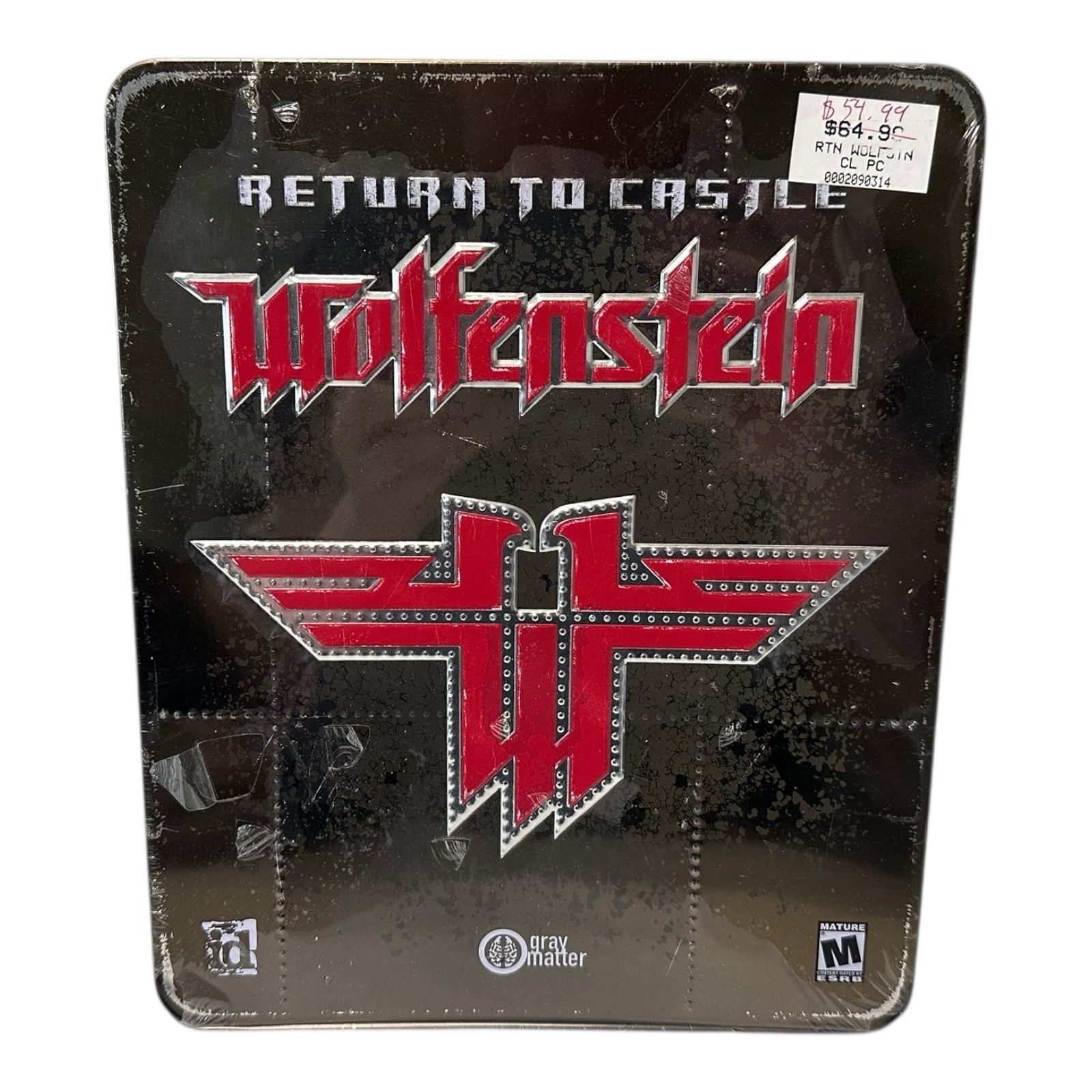 Return to Castle Wolfenstein: Limited Edition (PC 2001) NEW SEALED METAL BOX TIN