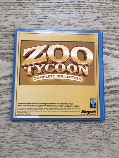 Zoo Tycoon PC Original / Double Expansion 2 Discs Complete Collection