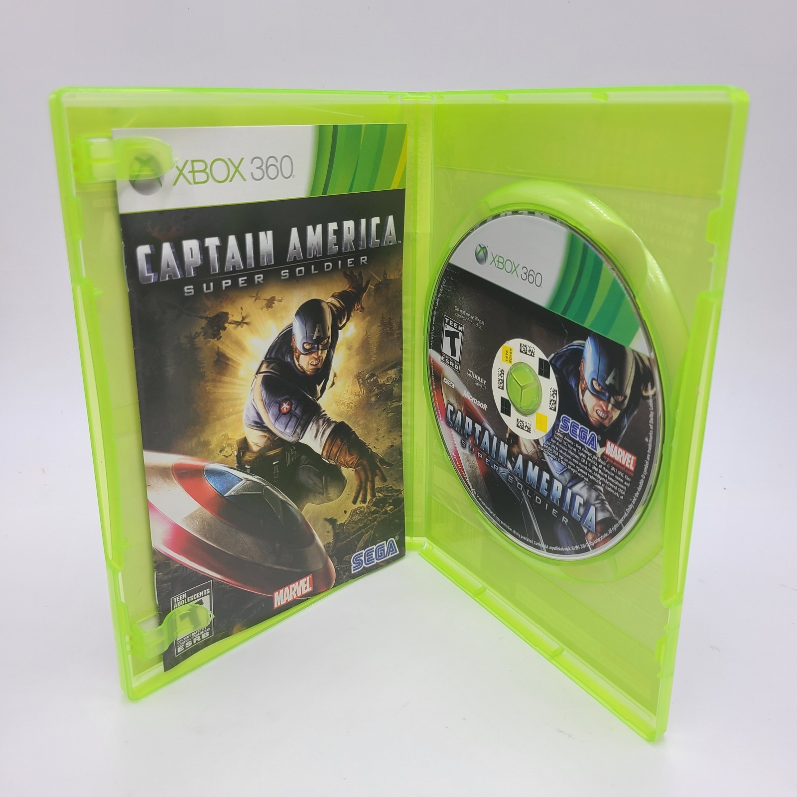 Captain America: Super Soldier (Xbox 360, 2011) CIB Tested