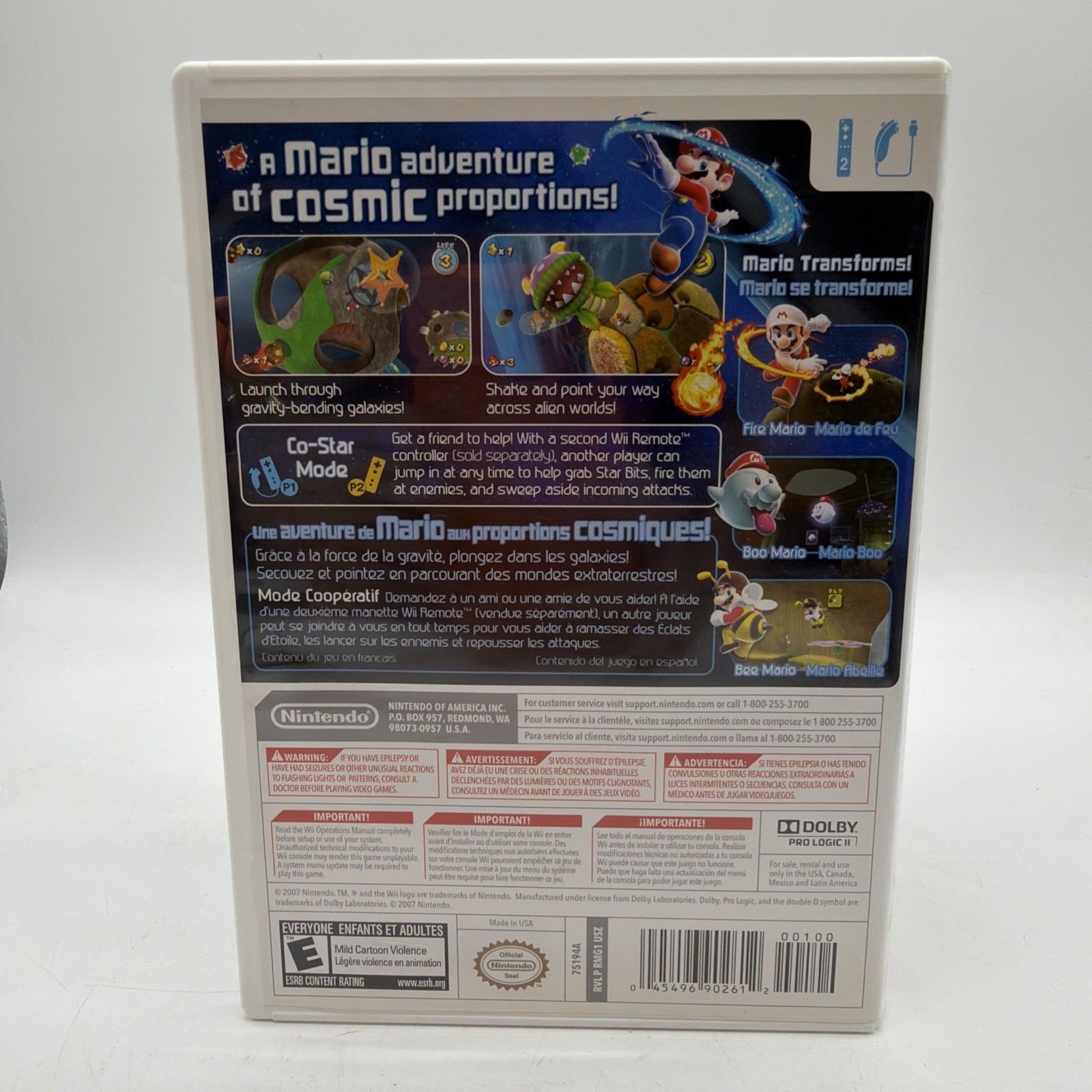 Nintendo Wii Super Mario Galaxy Nintendo Selects (Nintendo WII, 2011)