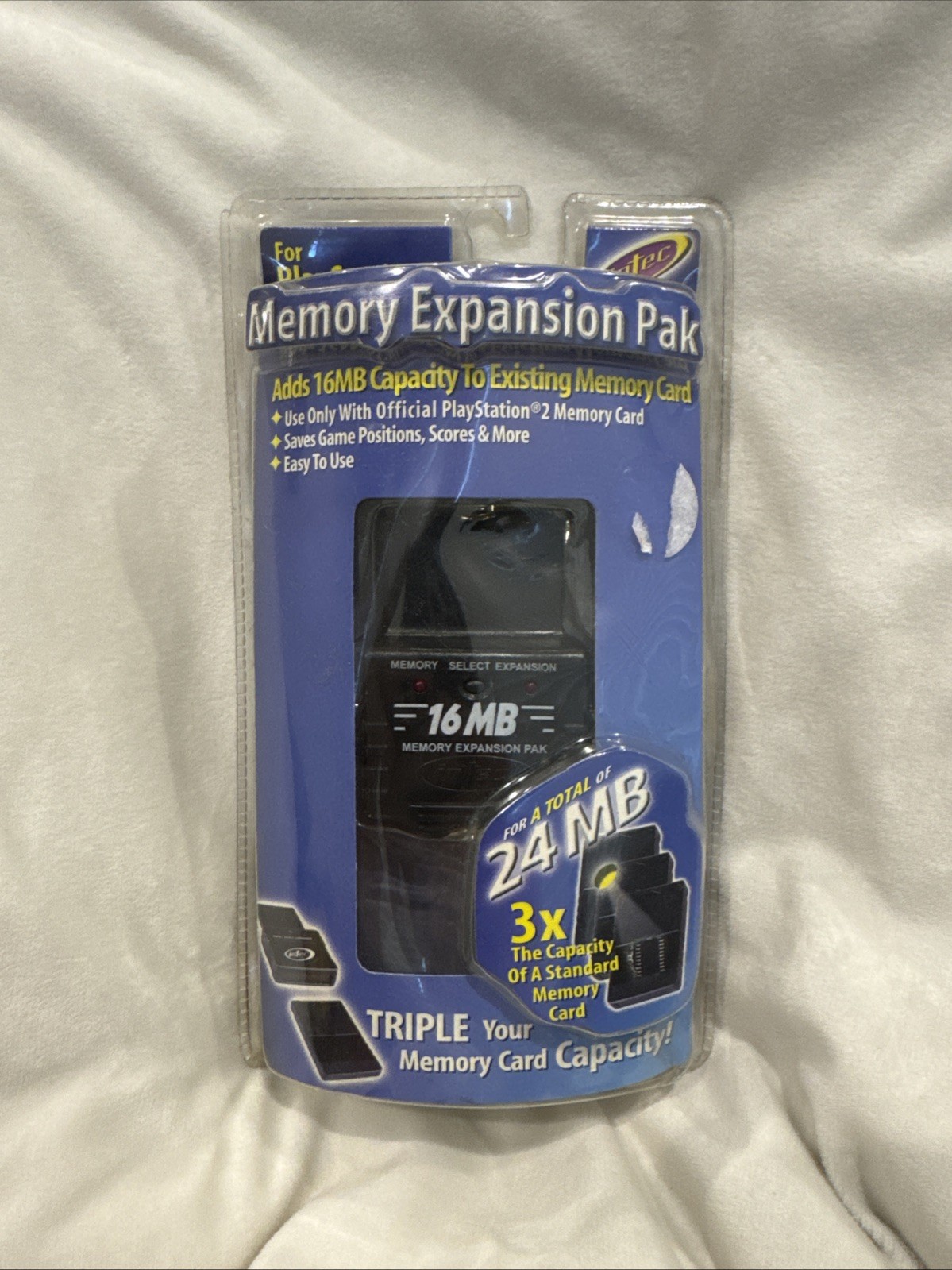 INTEC 3X SUPER LARGE 16MB  Memory Expansion Pak FOR PlayStation 2 PS2-New Sealed