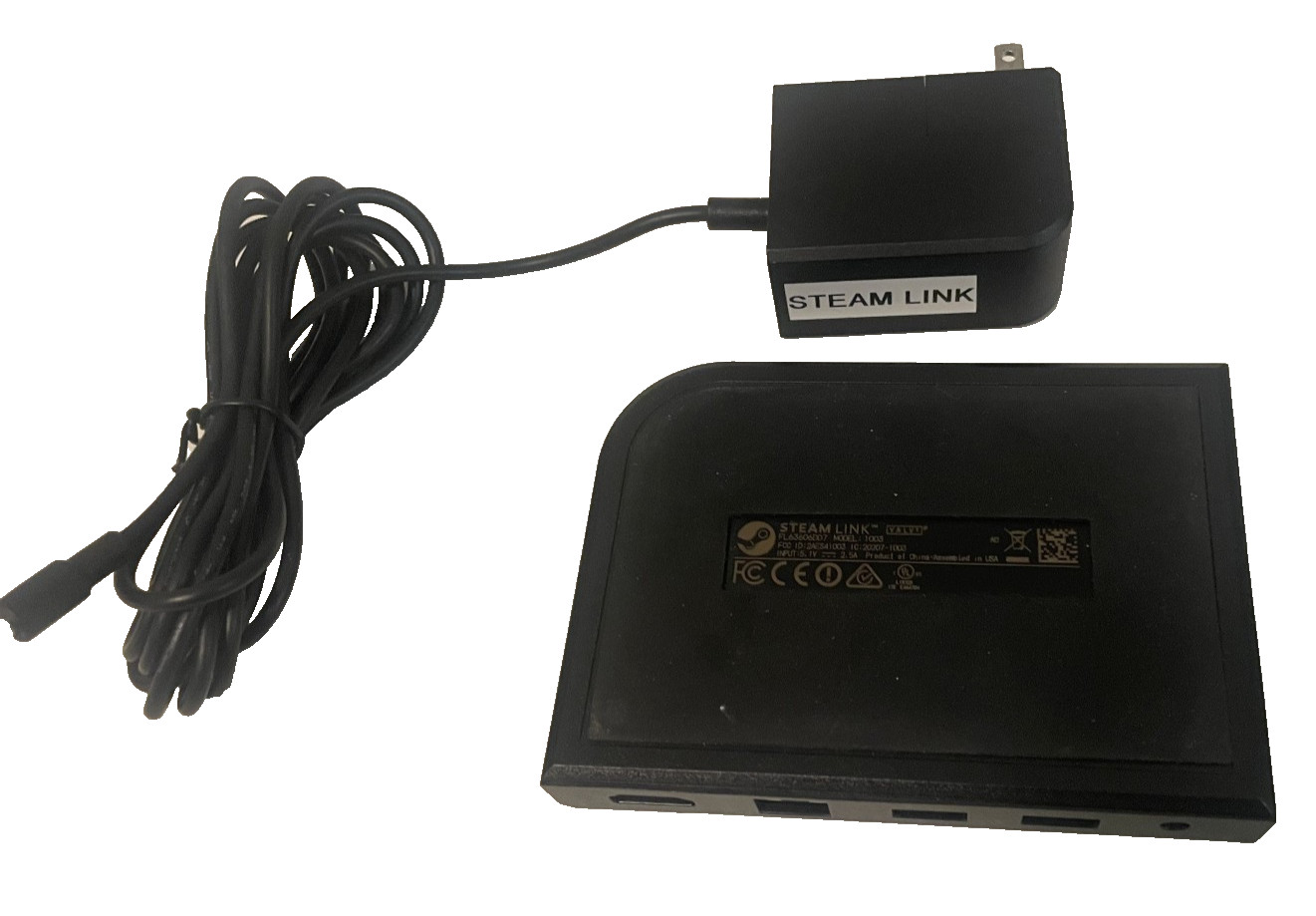 Valve Steam Link Model 1003 Streaming Box Tested Working w/ OEM Power Adapter