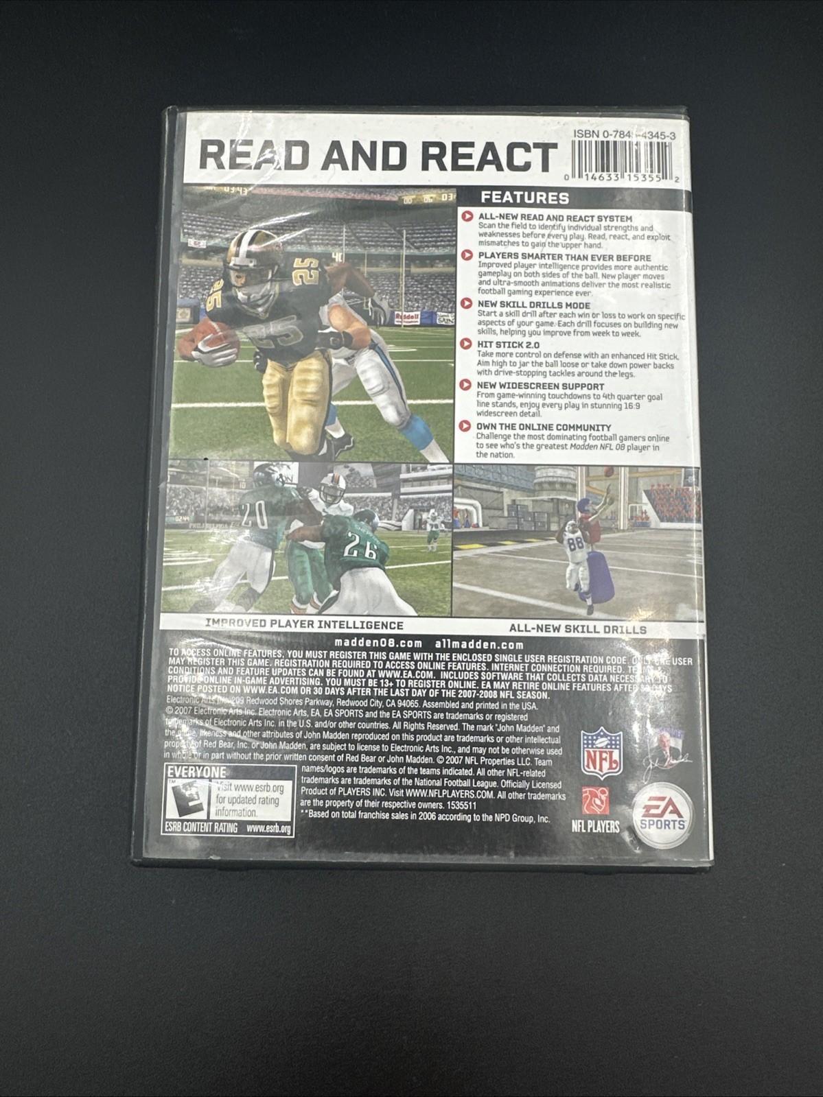 EA Sports Madden NFL 08 PC DVD-ROM Football Game Complete Untested