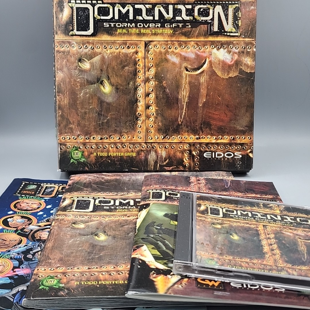 Dominion Storm Over Gift 3 DOS PC Game 1998 Eidos Ion Storm RARE Vintage