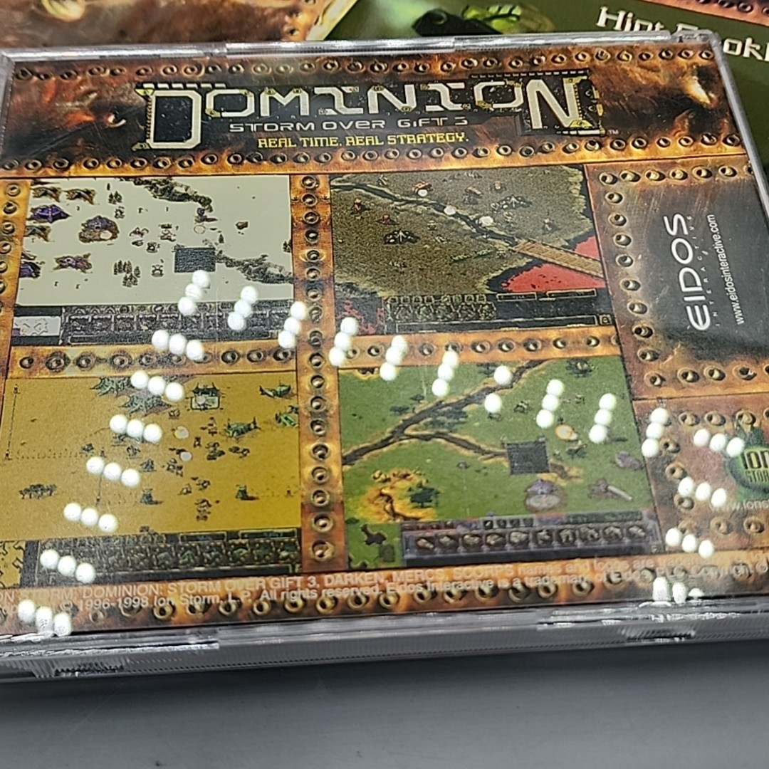Dominion Storm Over Gift 3 DOS PC Game 1998 Eidos Ion Storm RARE Vintage