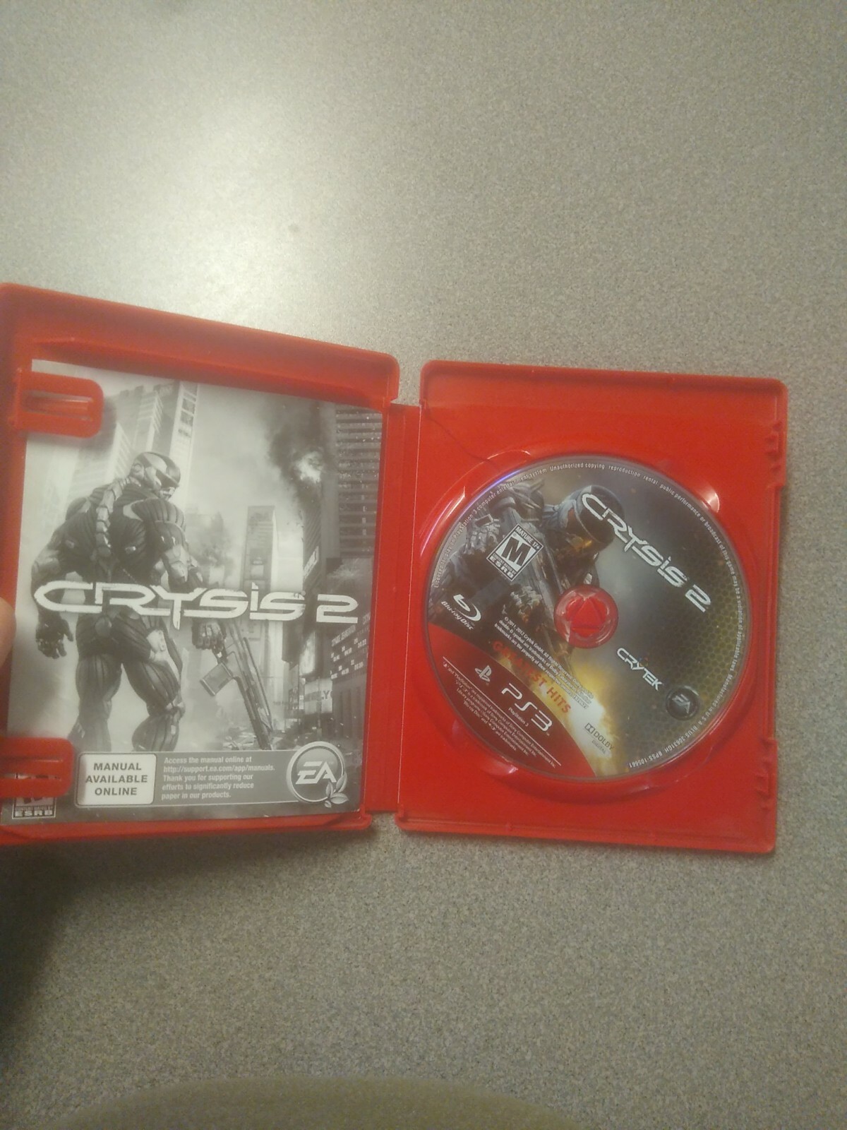 Crysis 2 (Sony PlayStation 3, 2011) PS3 Video Game SEE NOTES
