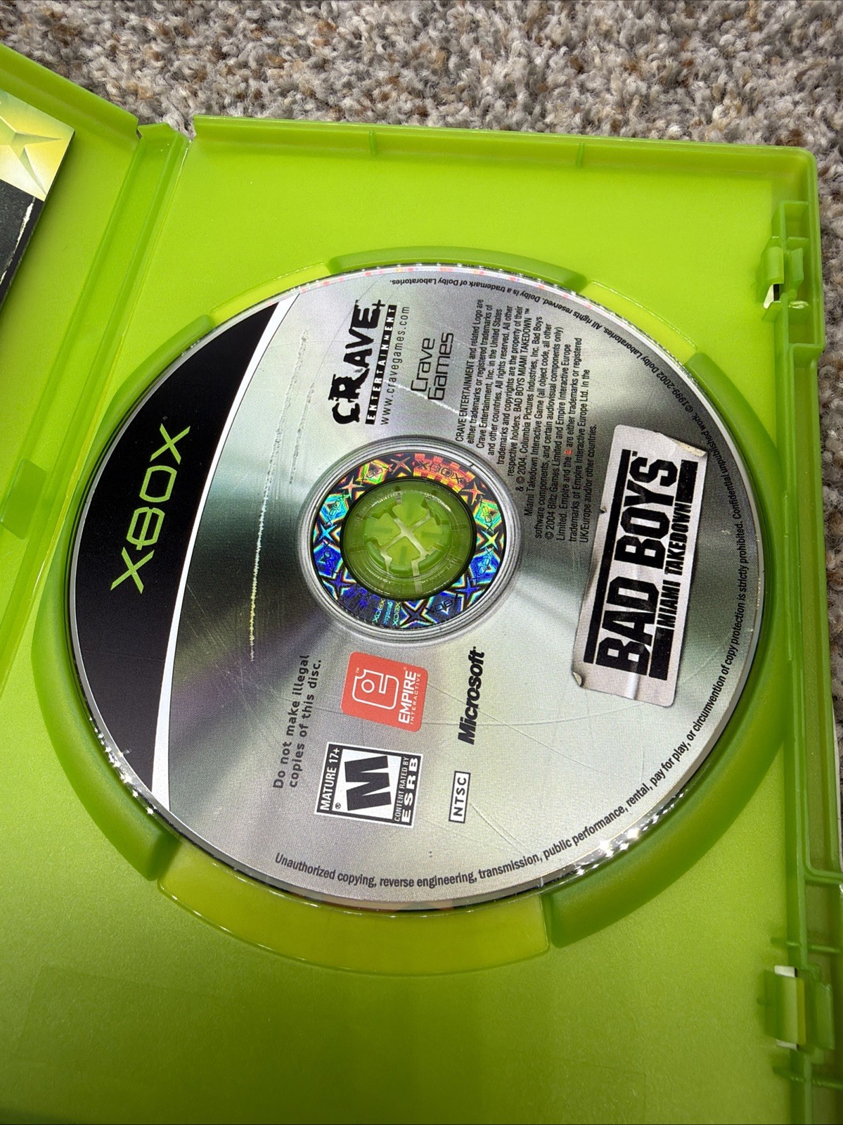 Bad Boys: Miami Takedown (Microsoft Xbox, 2004) Complete CIB Mint Disc! Tested