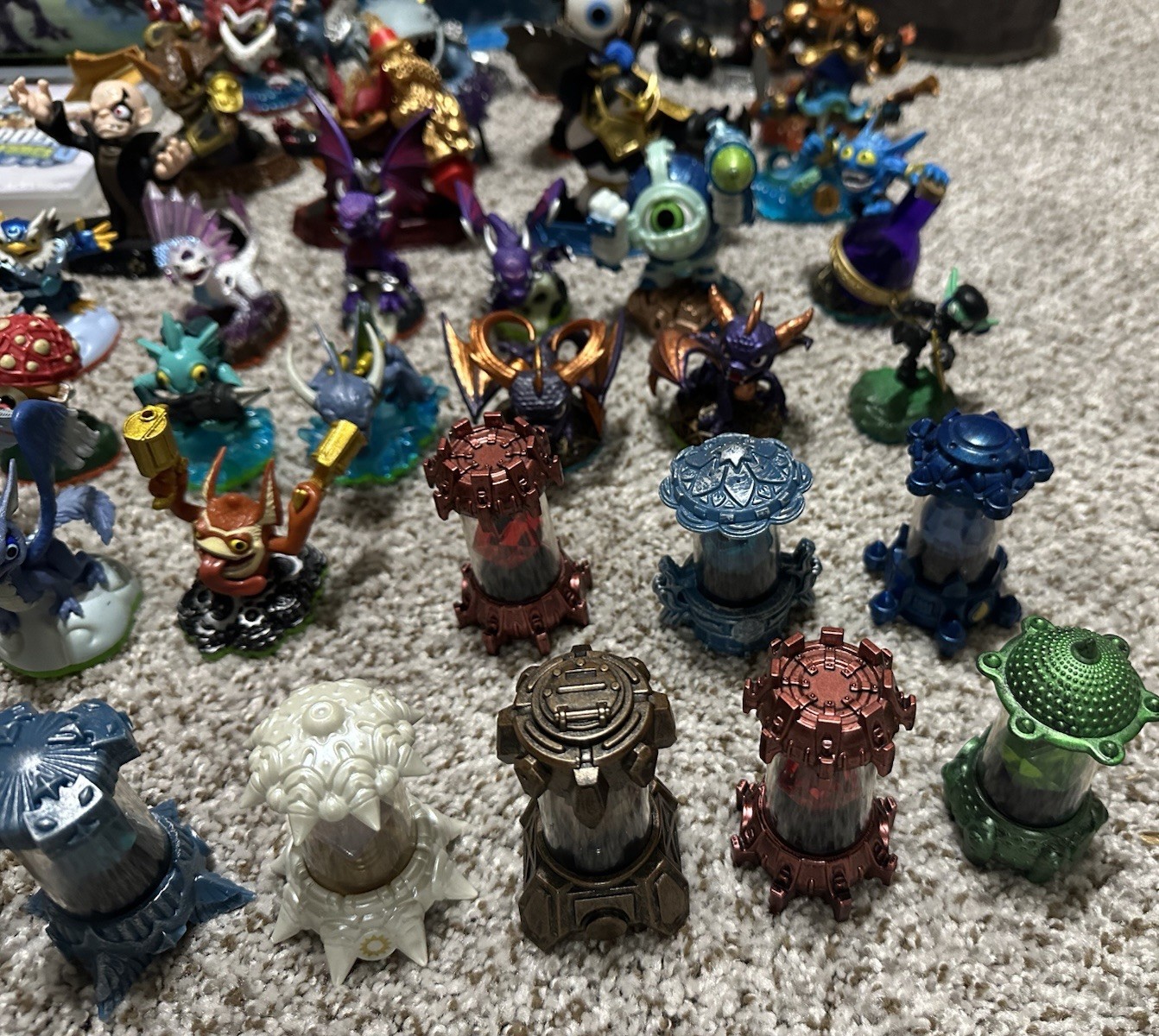 Activision Skylanders Figures Bulk Lot Crystals, Figures, and More